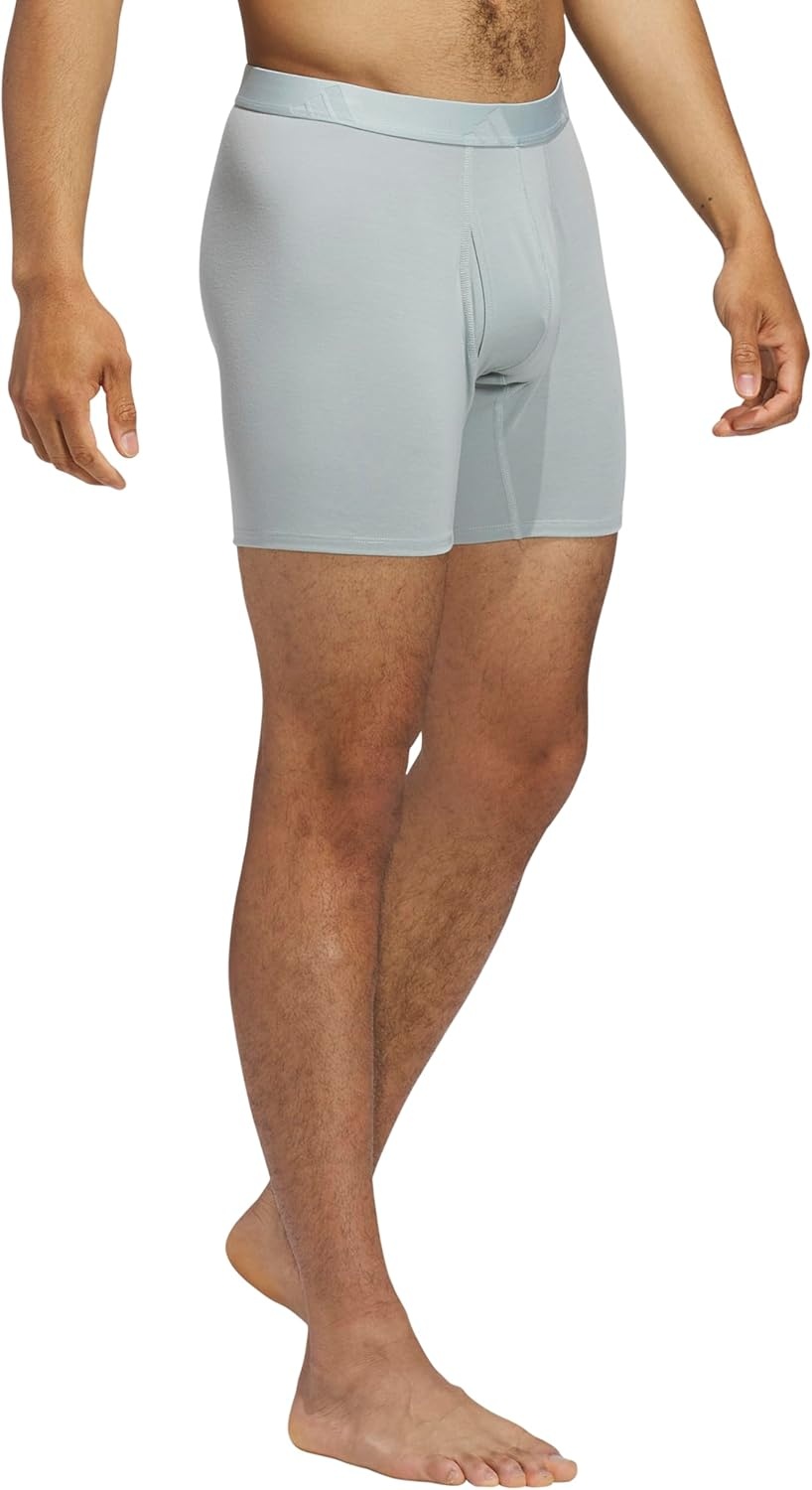 image:imageadidas Mens Luxe Underwear 3Pack Boxer Briefs or Trunks Premium Ultra Soft ComfortWonder Sage GreenGrey SixWonder Cargo KhakiBoxer Brief