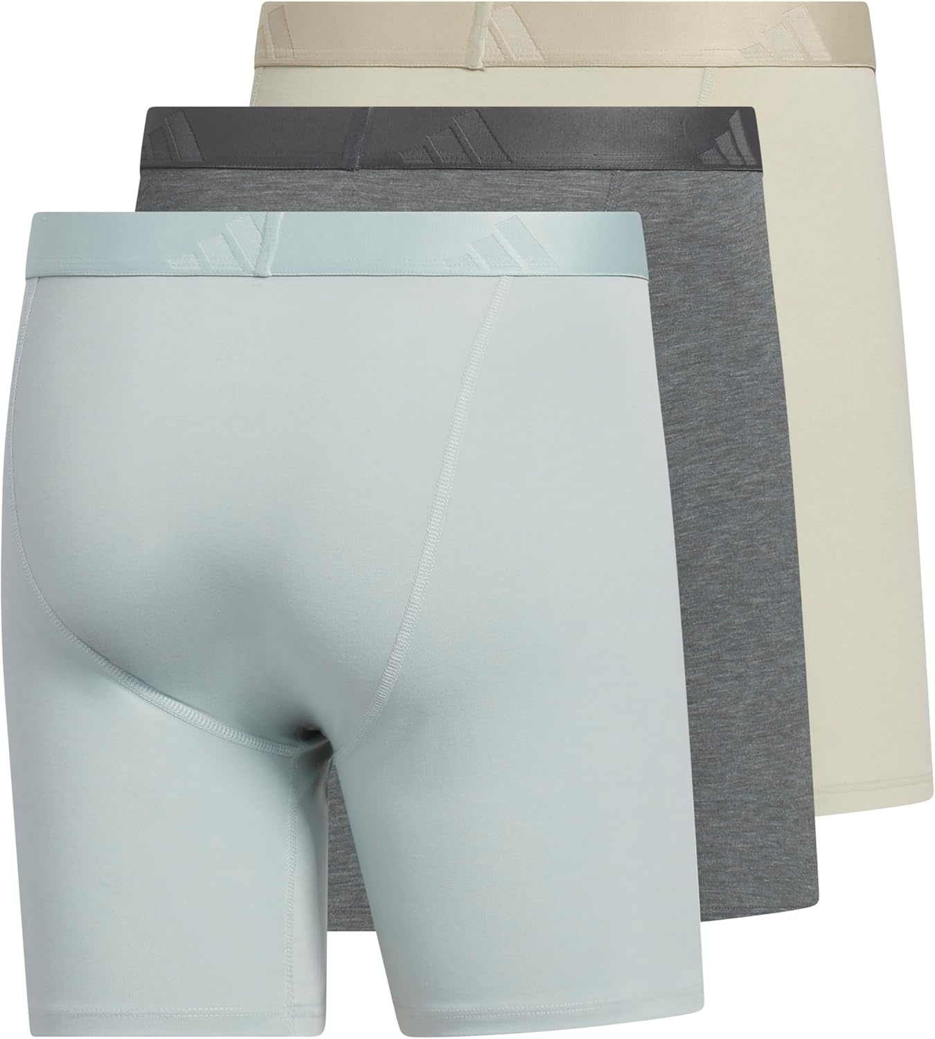 image:imageadidas Mens Luxe Underwear 3Pack Boxer Briefs or Trunks Premium Ultra Soft ComfortWonder Sage GreenGrey SixWonder Cargo KhakiBoxer Brief