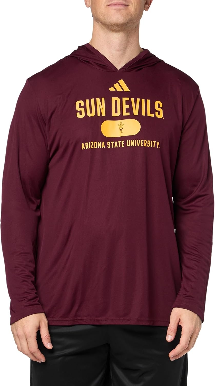 image:imageadidas Mens NCAA Designed for Training Team HoodieTeam MaroonTeam Collegiate GoldArizona State University
