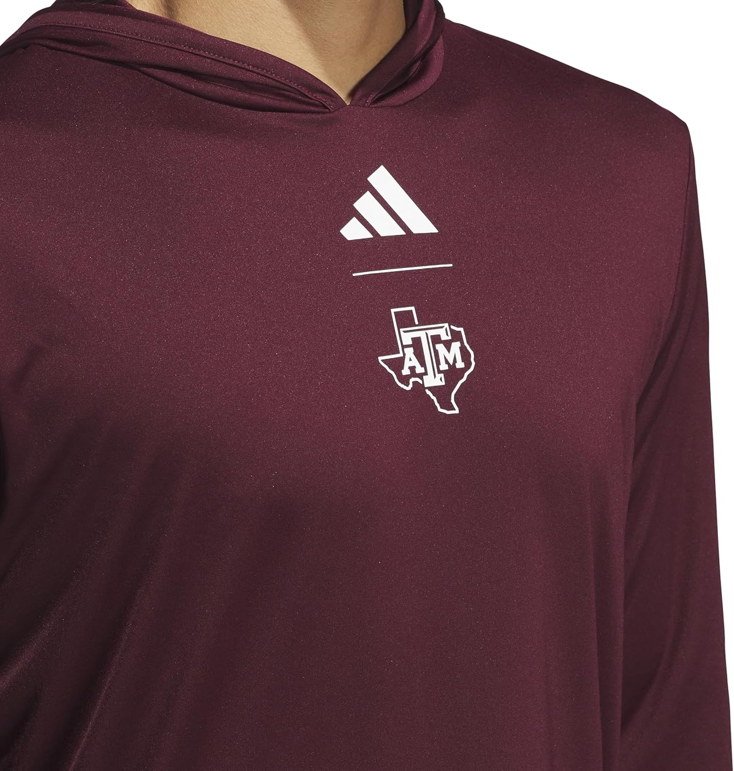 image:imageadidas Mens NCAA Designed for Training Team HoodieTeam MaroonTexas Am