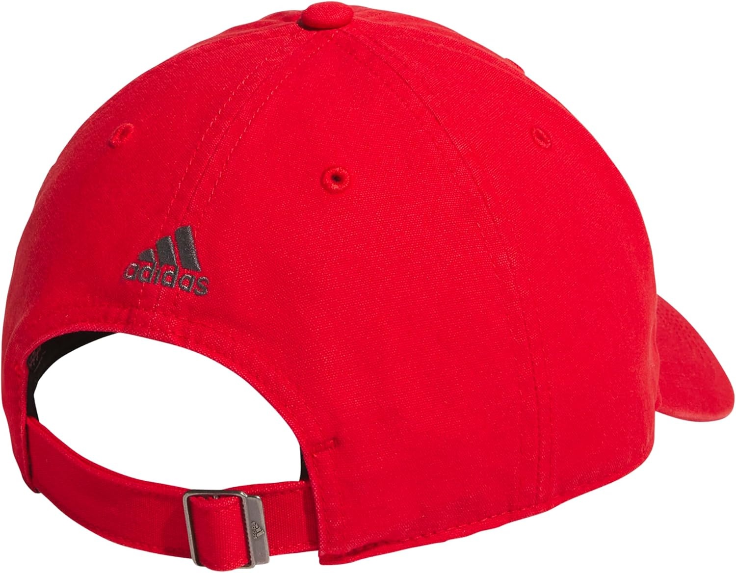image:imageadidas Mens Ultimate Baseball Cap Athletic Relaxed Cotton Strapback HatBetter ScarletBlackGrey Six