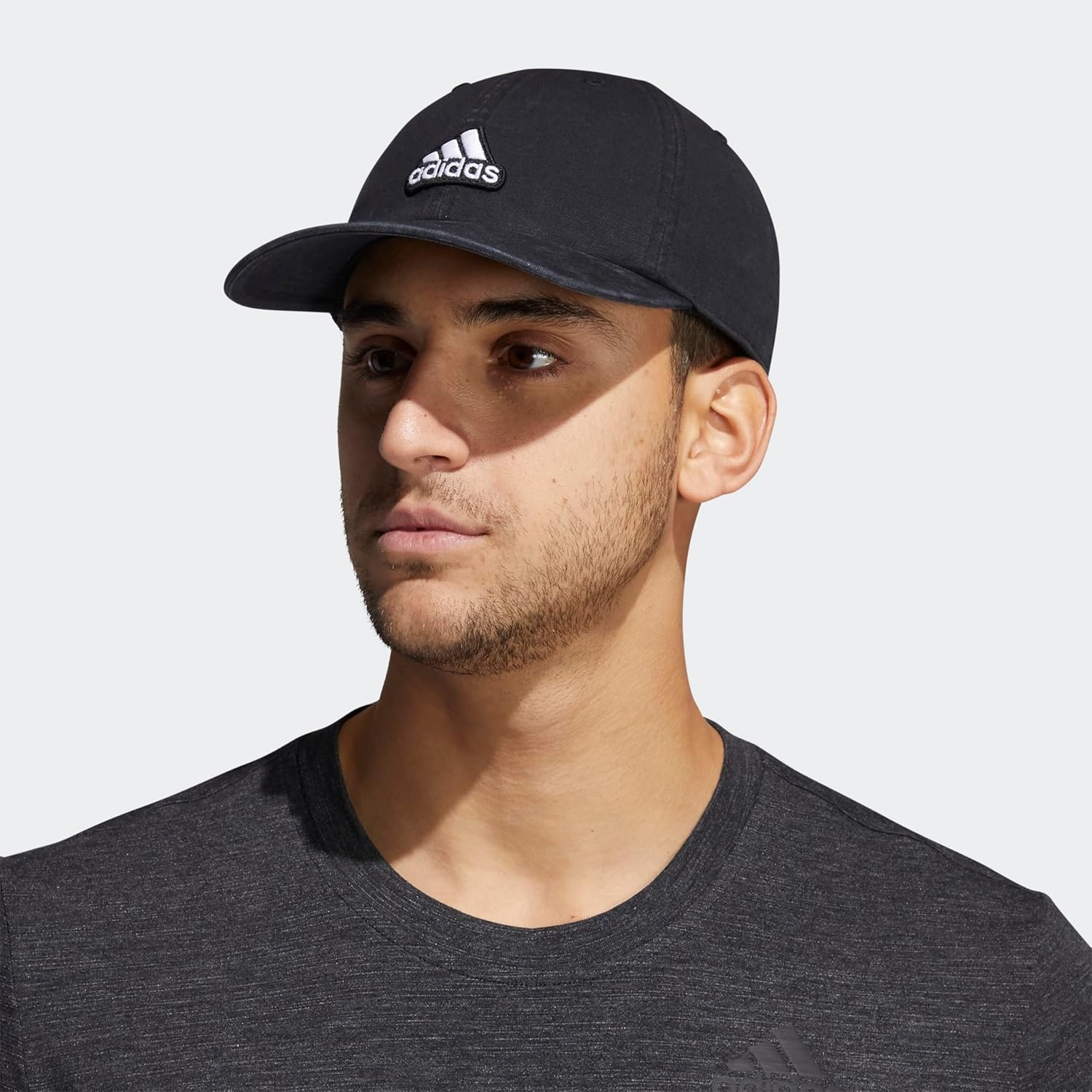 image:imageadidas Mens Ultimate Baseball Cap Athletic Relaxed Cotton Strapback HatBlackWhite