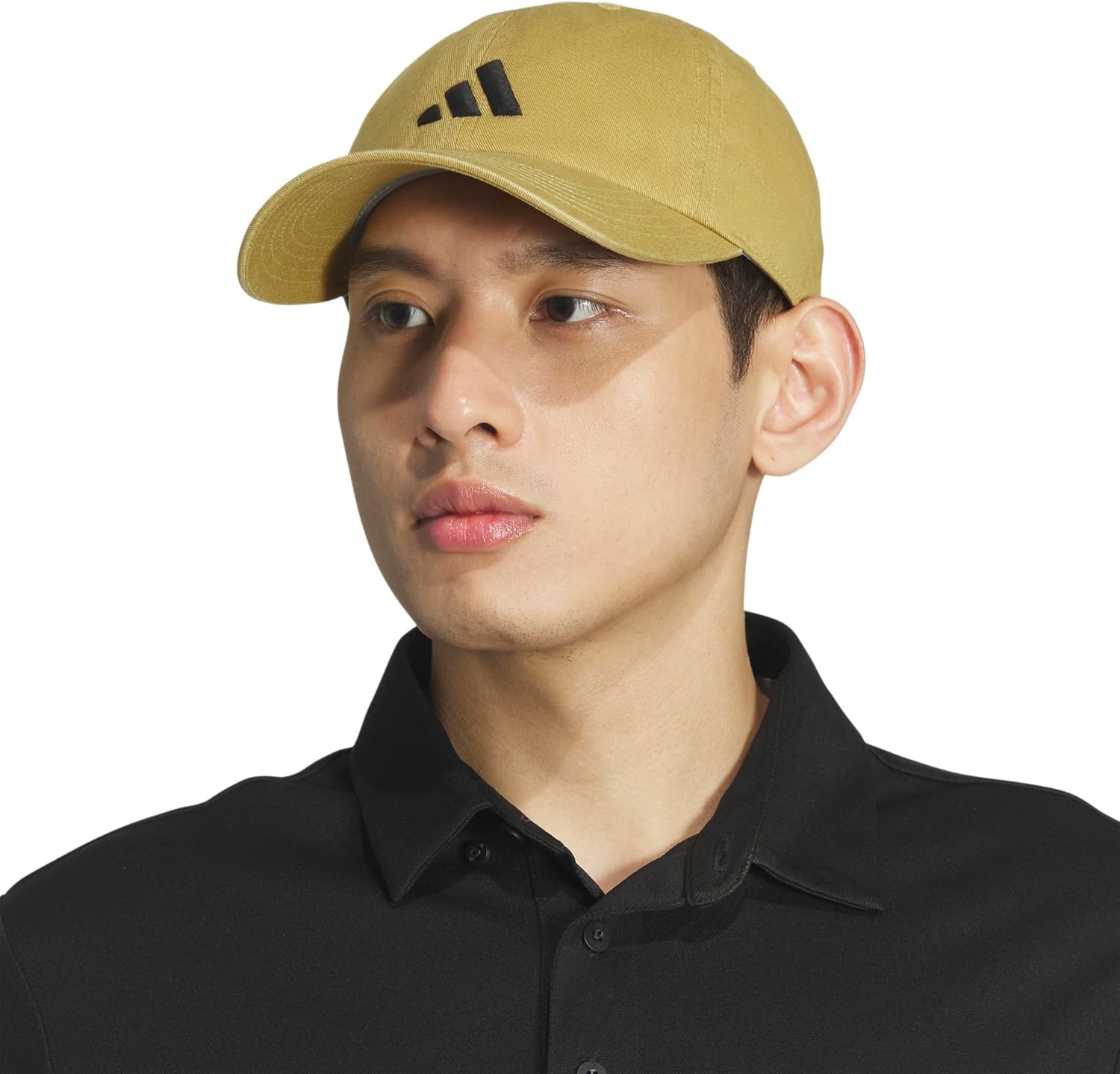 image:imageadidas Mens Ultimate Baseball Cap Athletic Relaxed Cotton Strapback HatKhakiBlack3