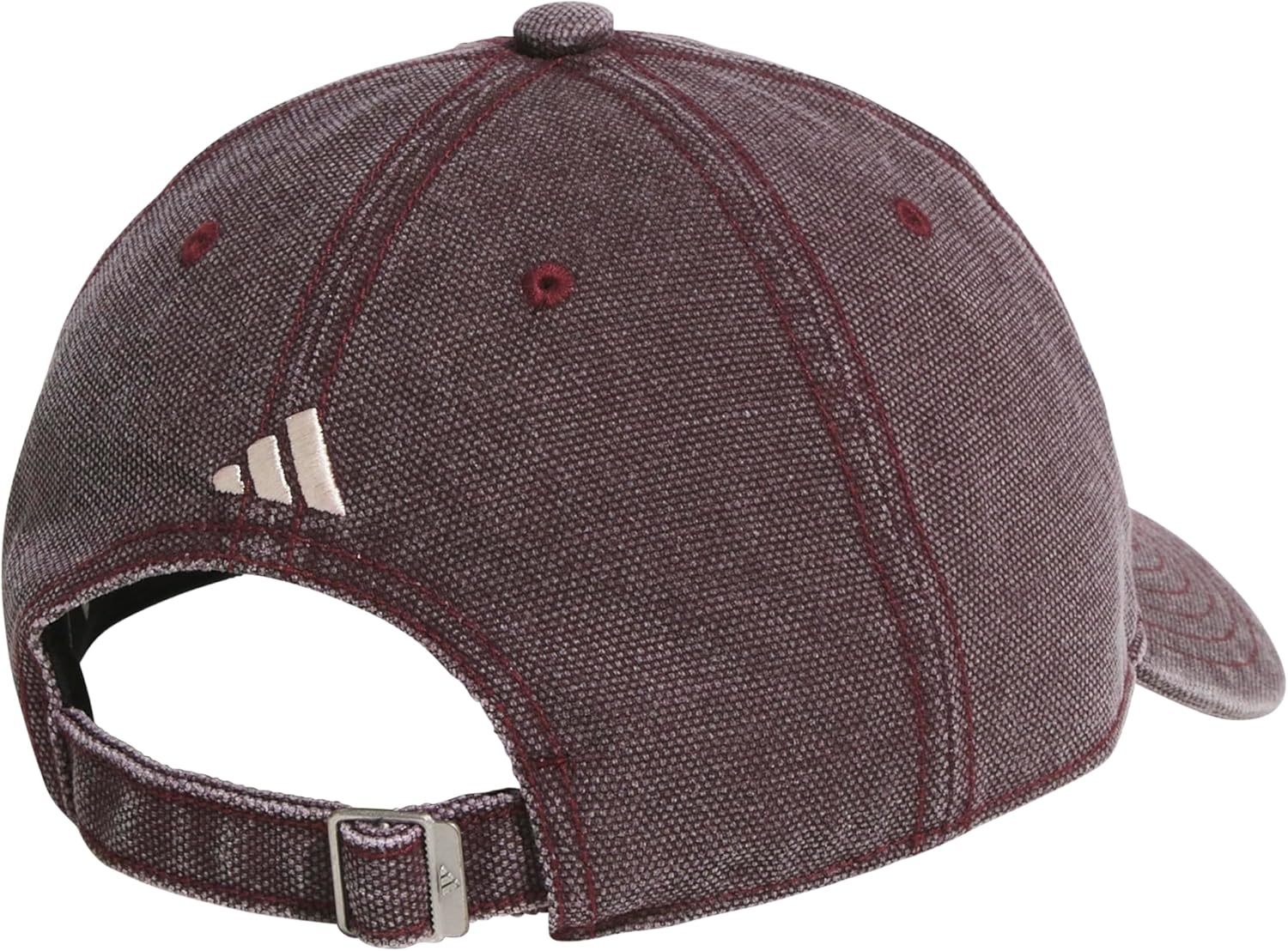 image:imageadidas Mens Ultimate Baseball Cap Athletic Relaxed Cotton Strapback HatMaroonCrystal Linen BeigeDye