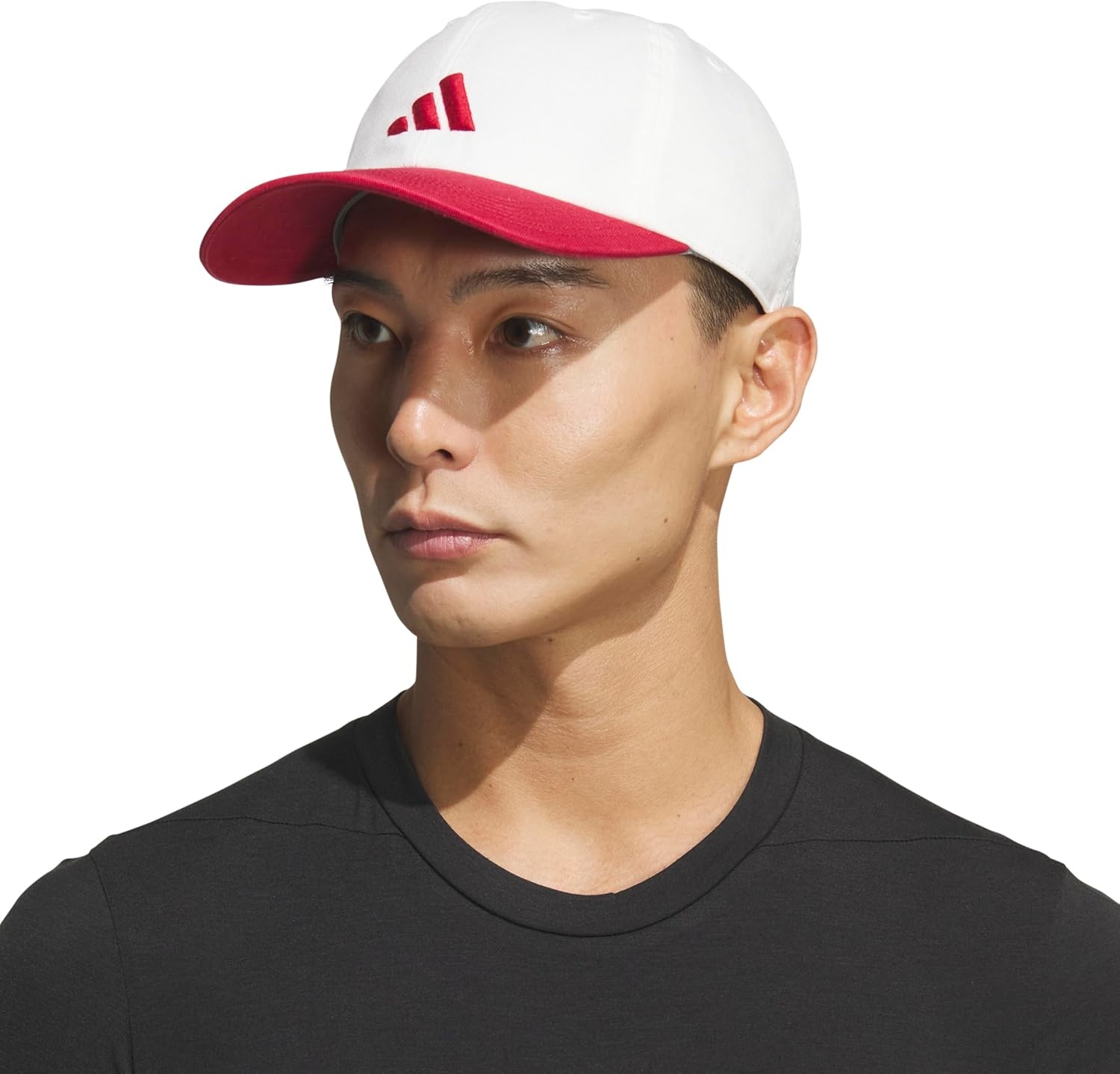image:imageadidas Mens Ultimate Baseball Cap Athletic Relaxed Cotton Strapback HatOff WhiteActive Maroon3