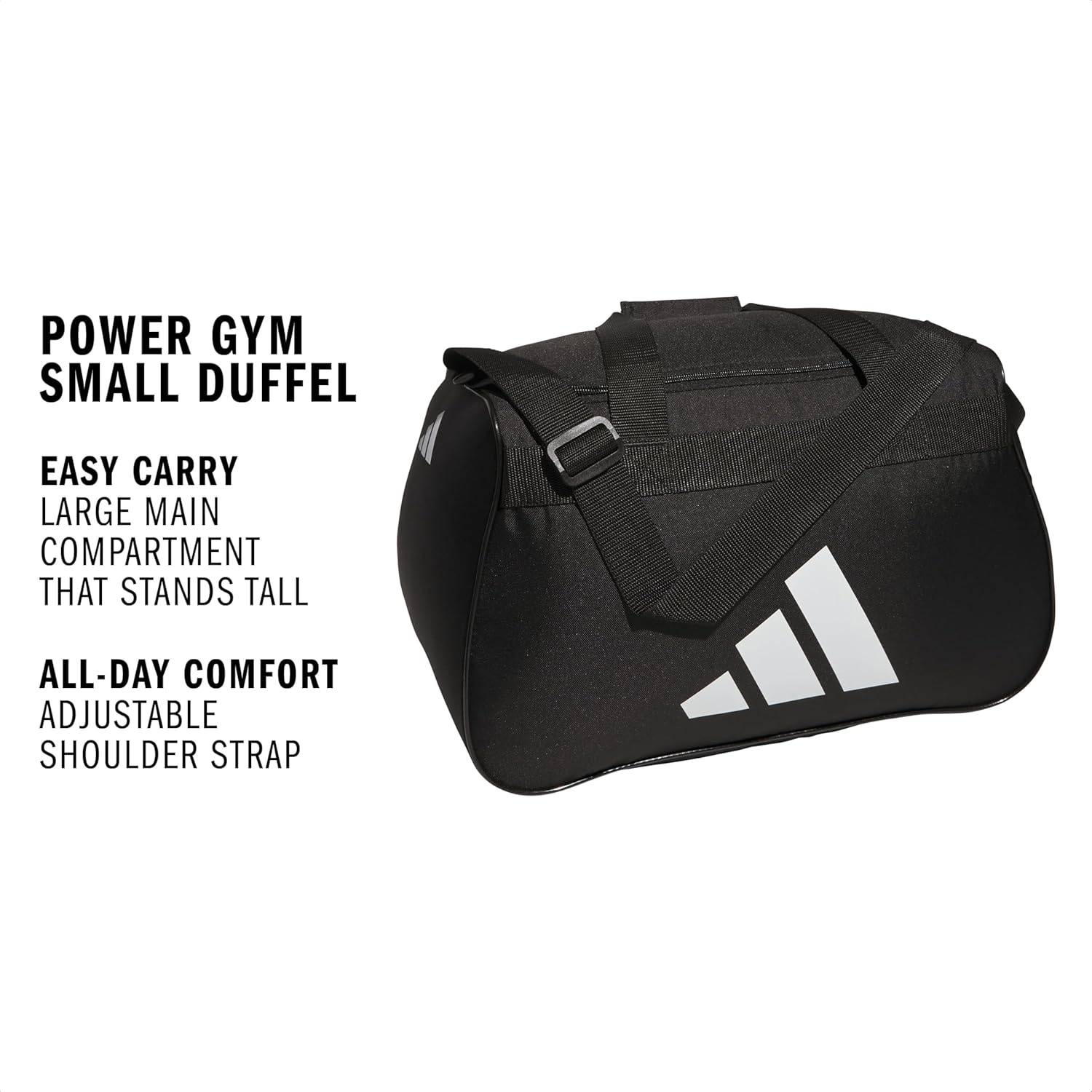 image:imageadidas Power Gym Bag Lightweight Small DuffelBlackWhite