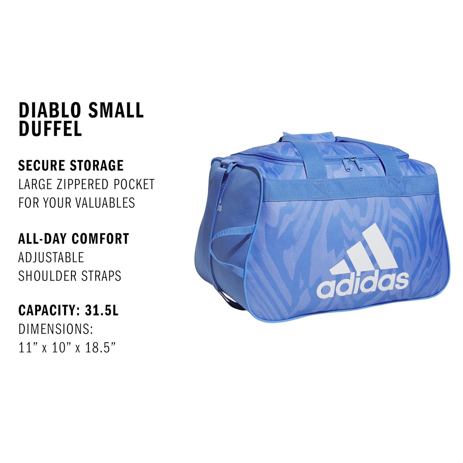 image:imageadidas Power Gym Bag Lightweight Small DuffelLightwave Blue FusionWhiteDiablo