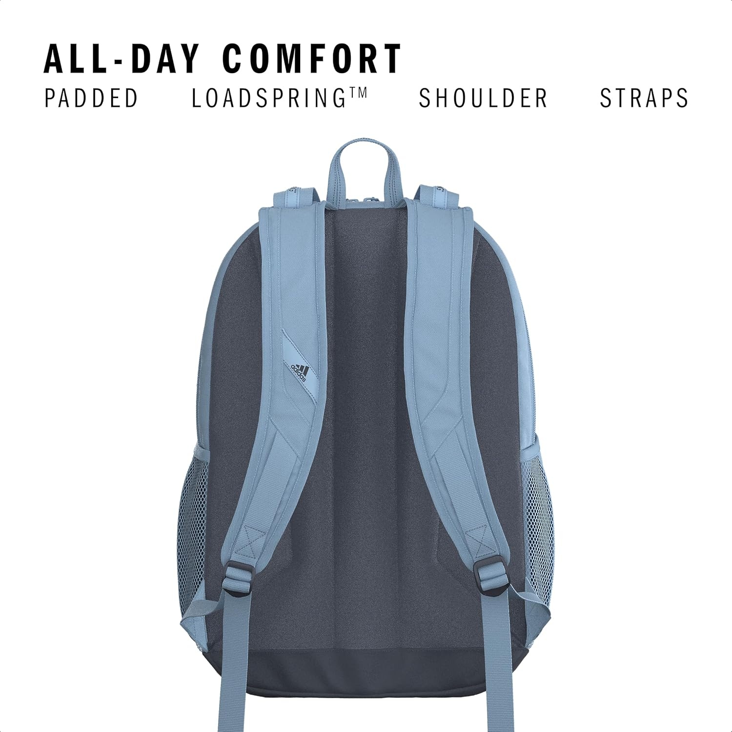 image:imageadidas Prime 7 Backpack for Laptop School and Travel 37LClear Sky BlueOnix Grey2