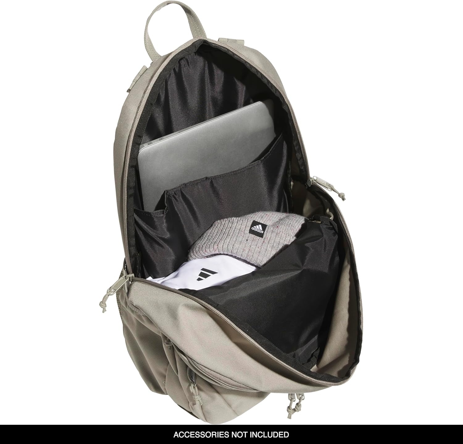 image:imageadidas Prime 7 Backpack for Laptop School and Travel 37LSilver Pebble Grey