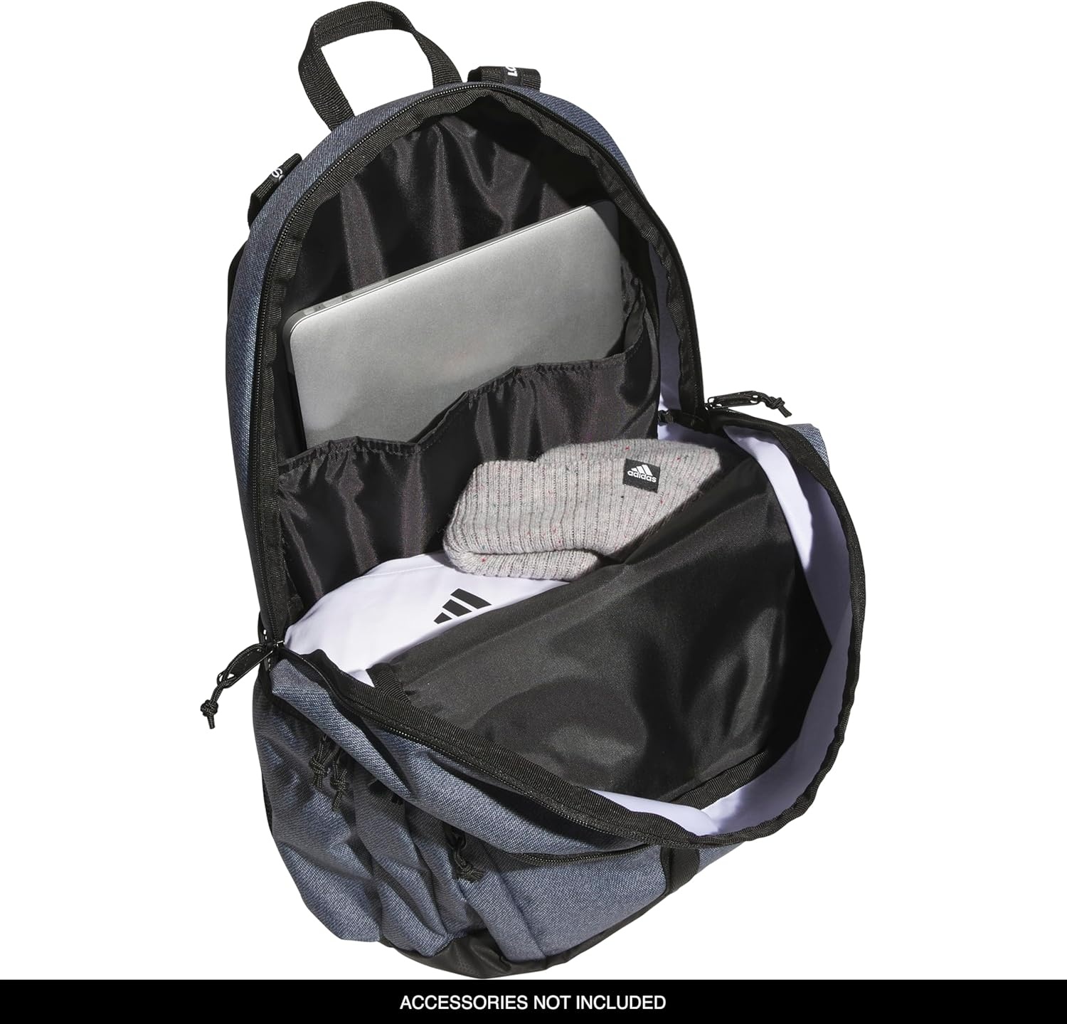 image:imageadidas Prime 7 Backpack for Laptop School and Travel 37LTwill Onix GreyBlack