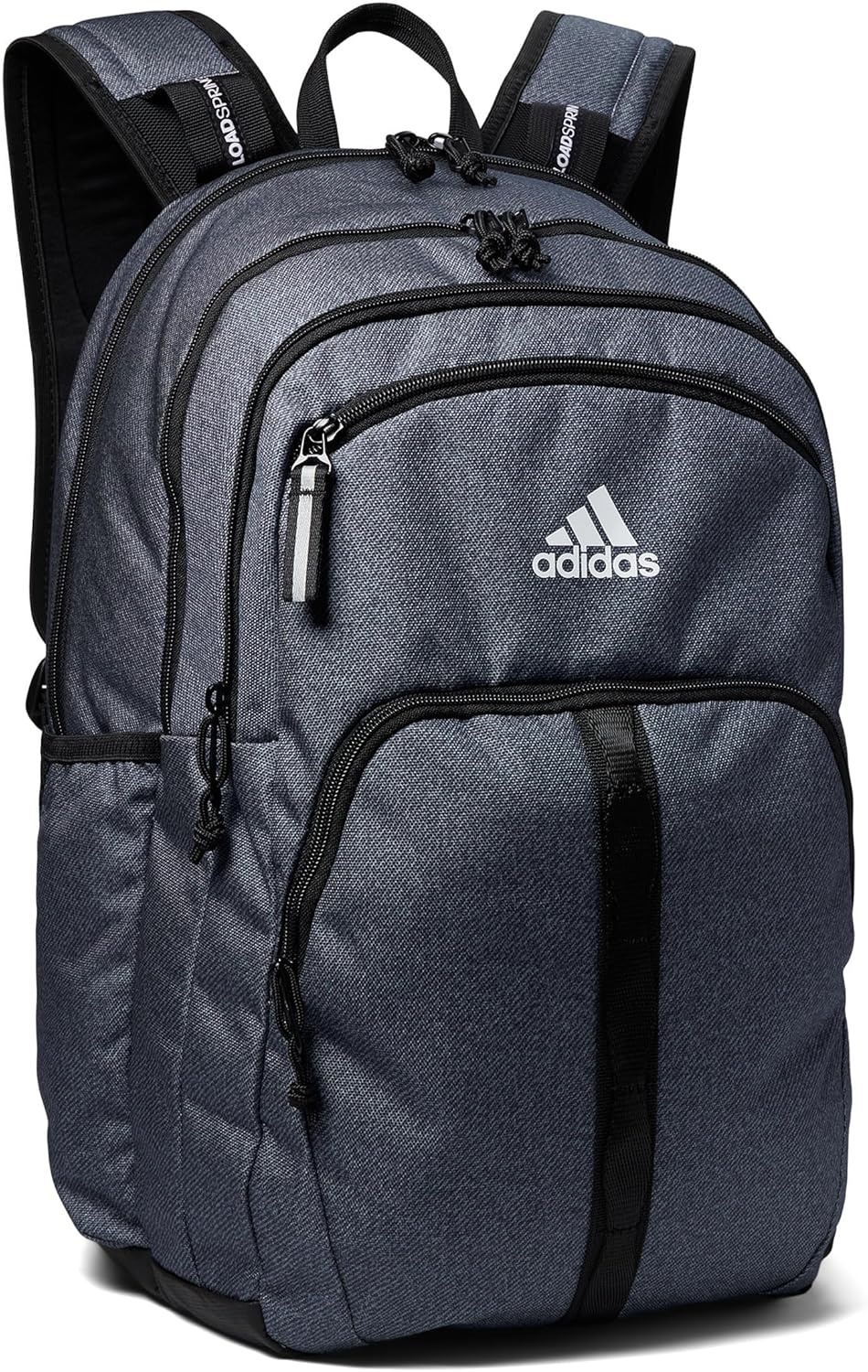 image:imageadidas Prime 7 Backpack for Laptop School and Travel 37LTwill Onix GreyBlackWhite2