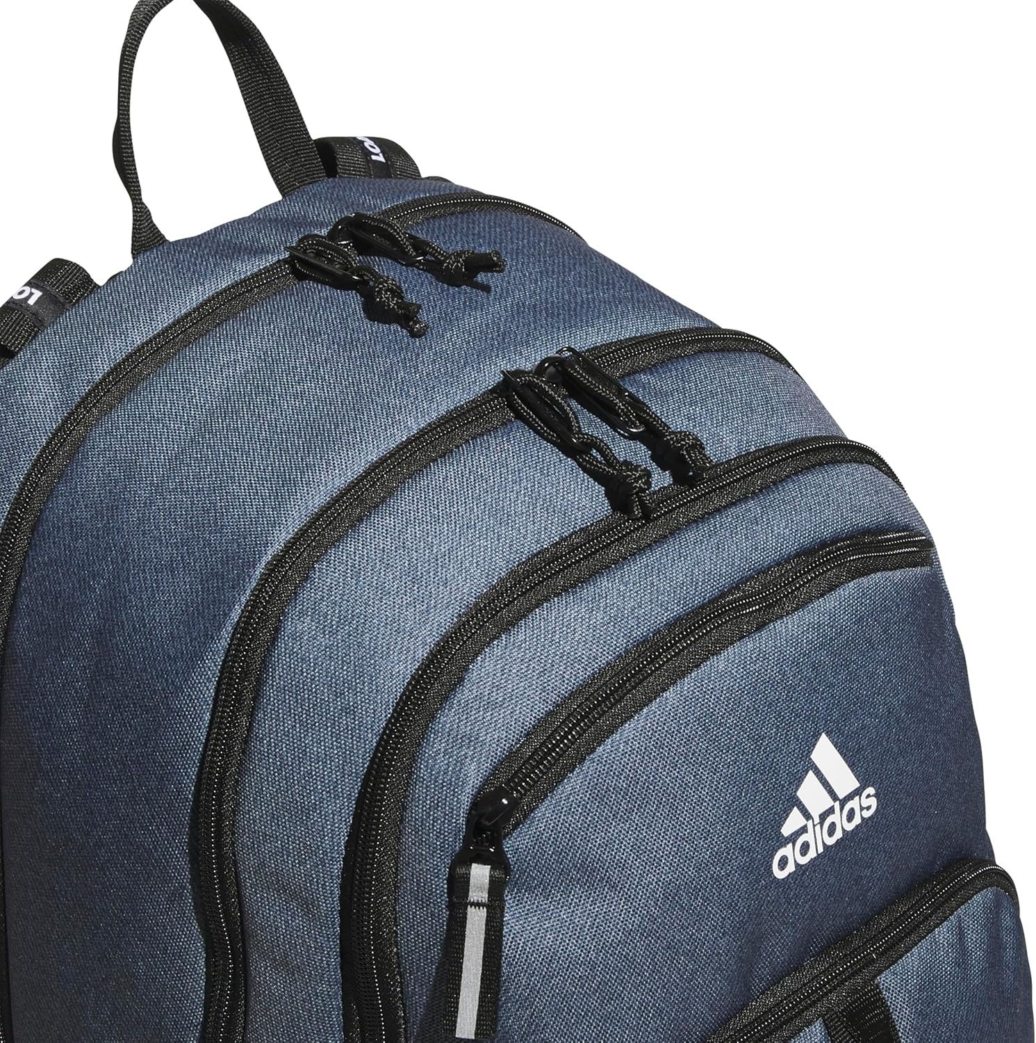 image:imageadidas Prime 7 Backpack for Laptop School and Travel 37LTwill Onix GreyBlackWhite2