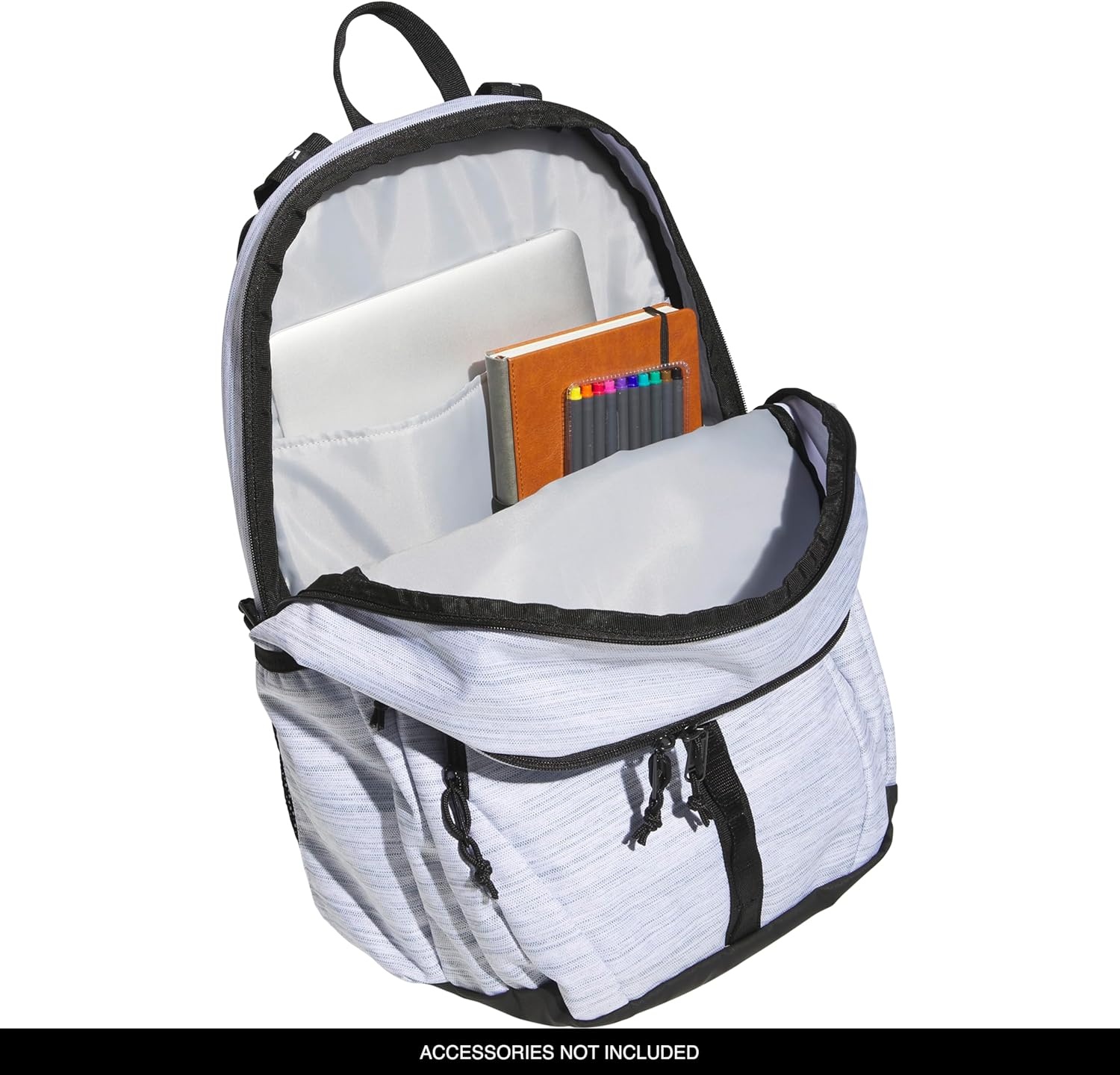 image:imageadidas Prime 7 Backpack for Laptop School and Travel 37LTwo Tone WhiteBlack2