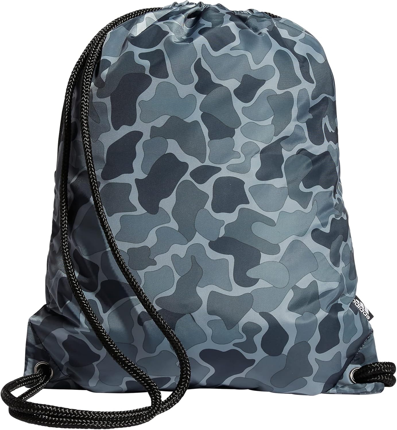 image:imageadidas Ready Sackpack Drawstring Backpack Lightweight Small Gym BagNomad Camo GreyWhiteBlack10