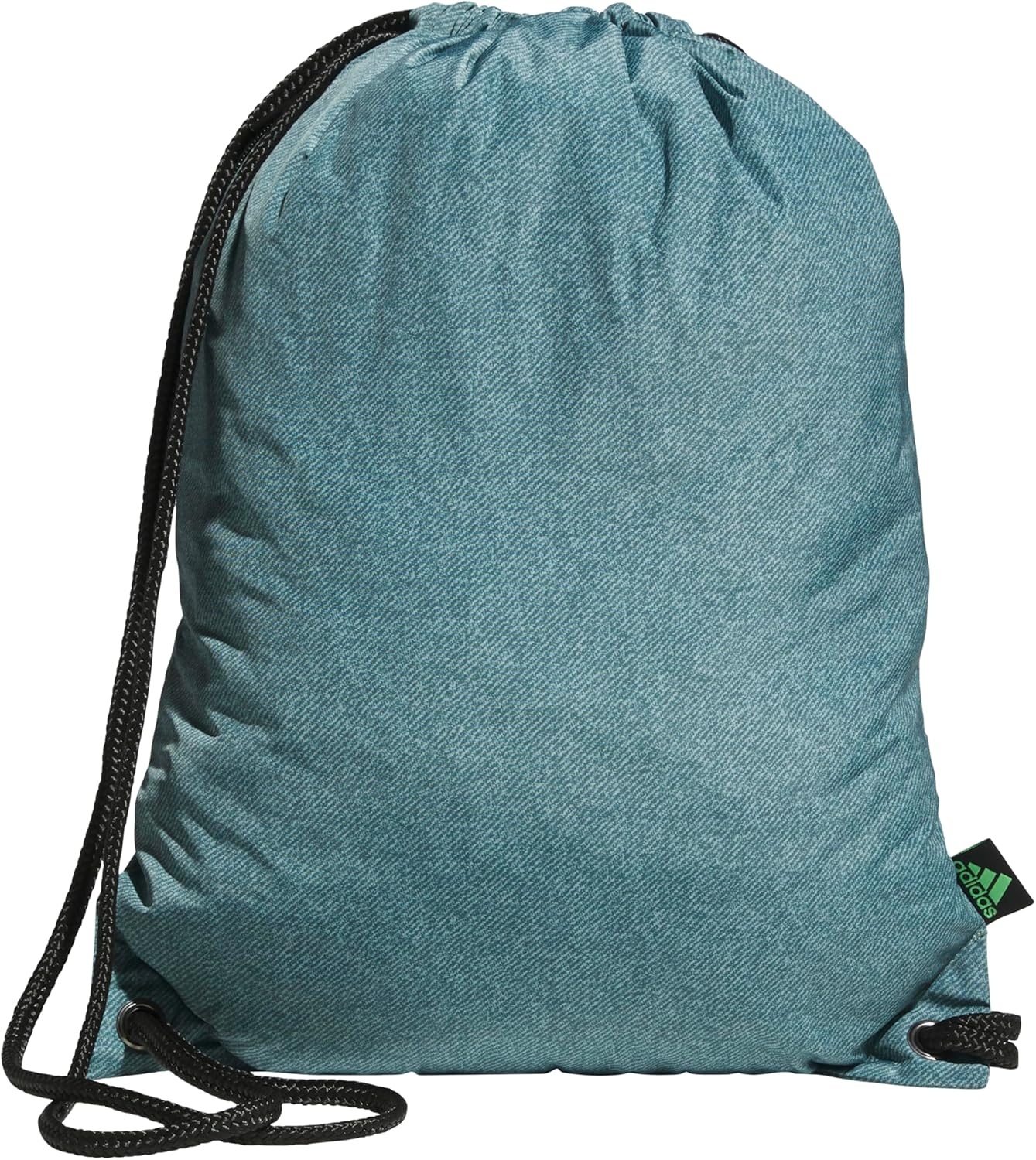 image:imageadidas Ready Sackpack Drawstring Backpack Lightweight Small Gym BagTwill Preloved TealLime Burst Green10