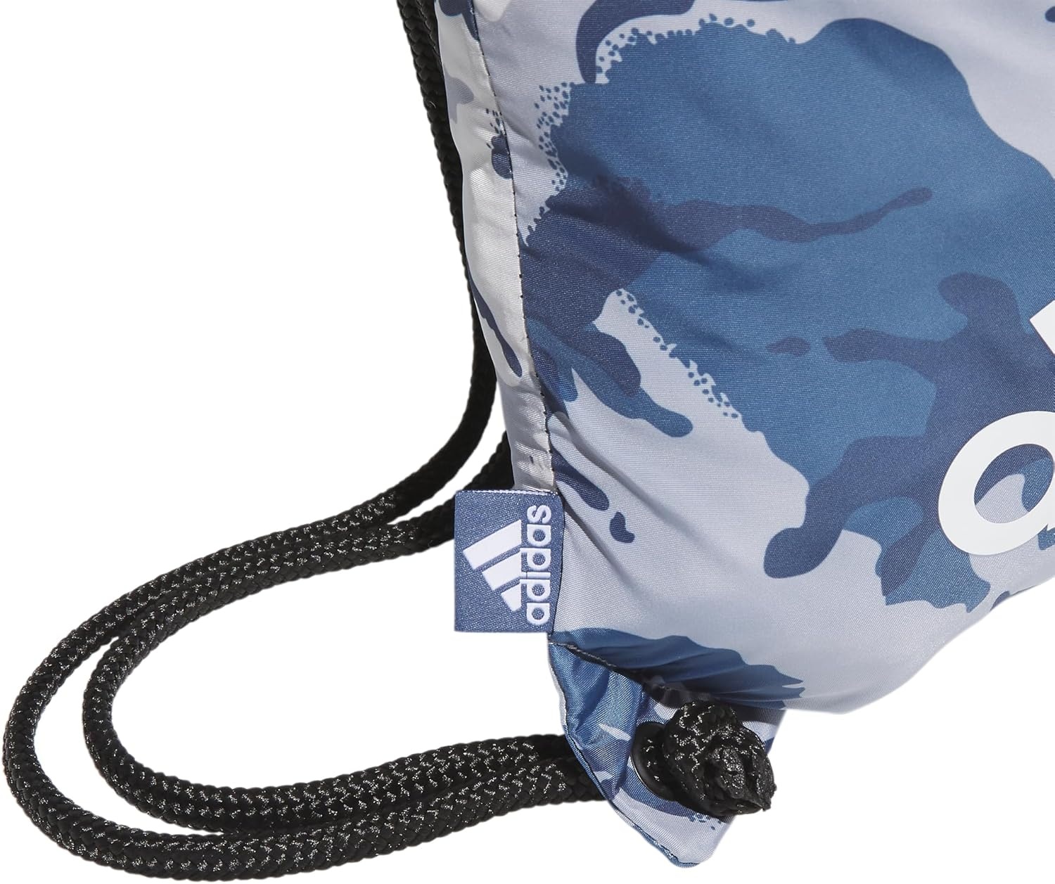 image:imageadidas Ready Sackpack Drawstring Backpack Lightweight Small Gym BagWoodland Essential Camo Preloved InkWhiteBlack10
