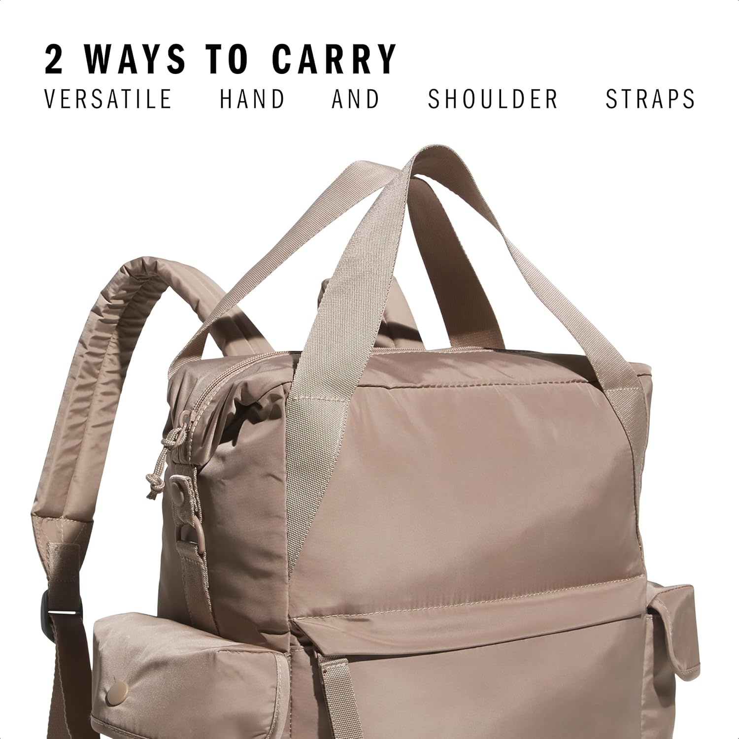 image:imageadidas Saturday Tote Backpack Versatile Bag with Hand amp Shoulder Straps 23LChalky Brown