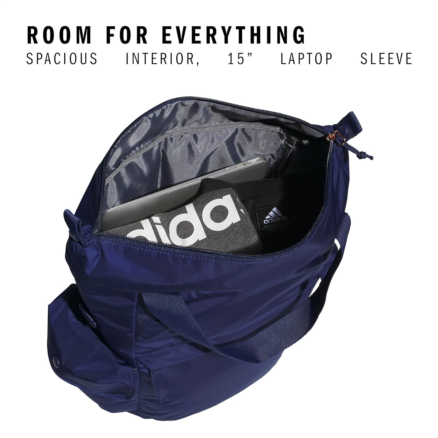 image:imageadidas Saturday Tote Backpack Versatile Bag with Hand amp Shoulder Straps 23LDark BlueRose Gold
