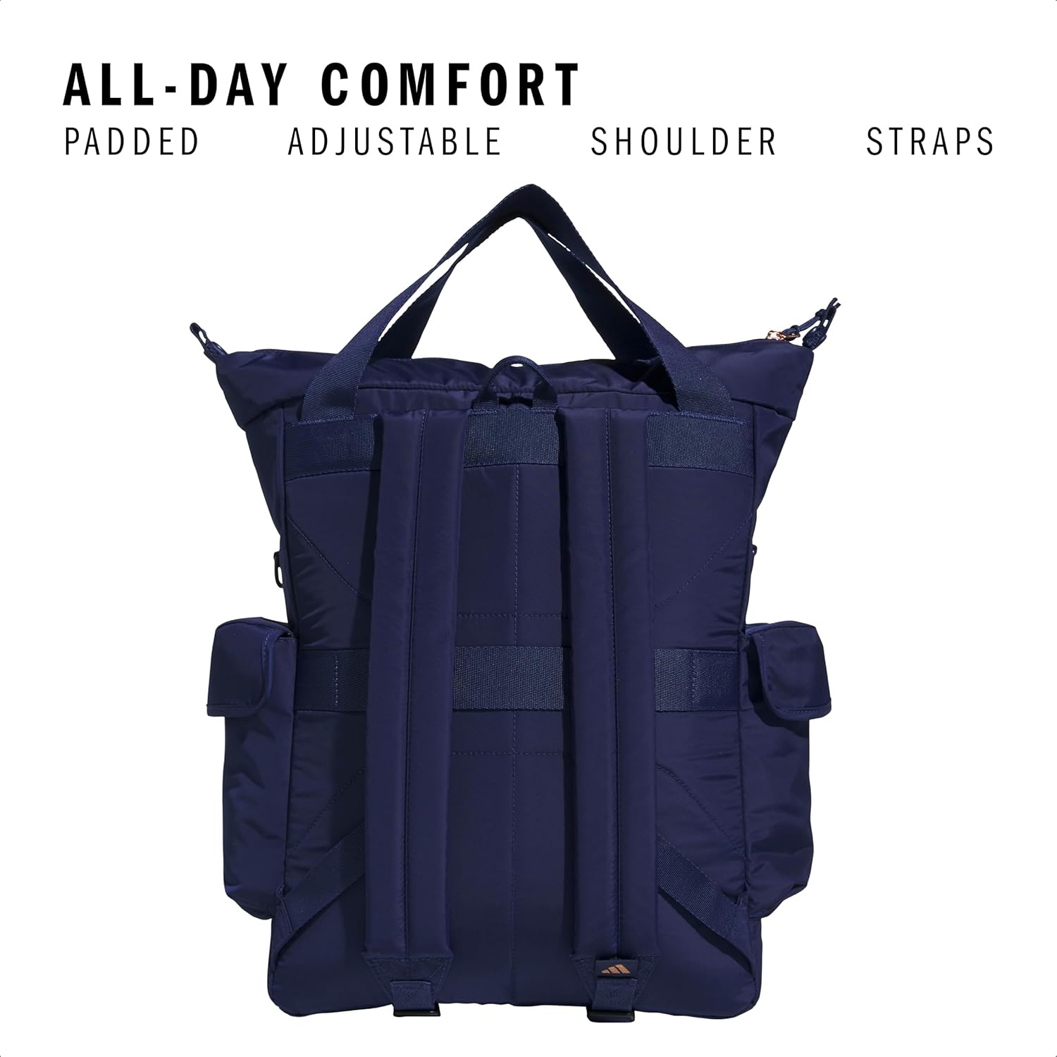 image:imageadidas Saturday Tote Backpack Versatile Bag with Hand amp Shoulder Straps 23LDark BlueRose Gold