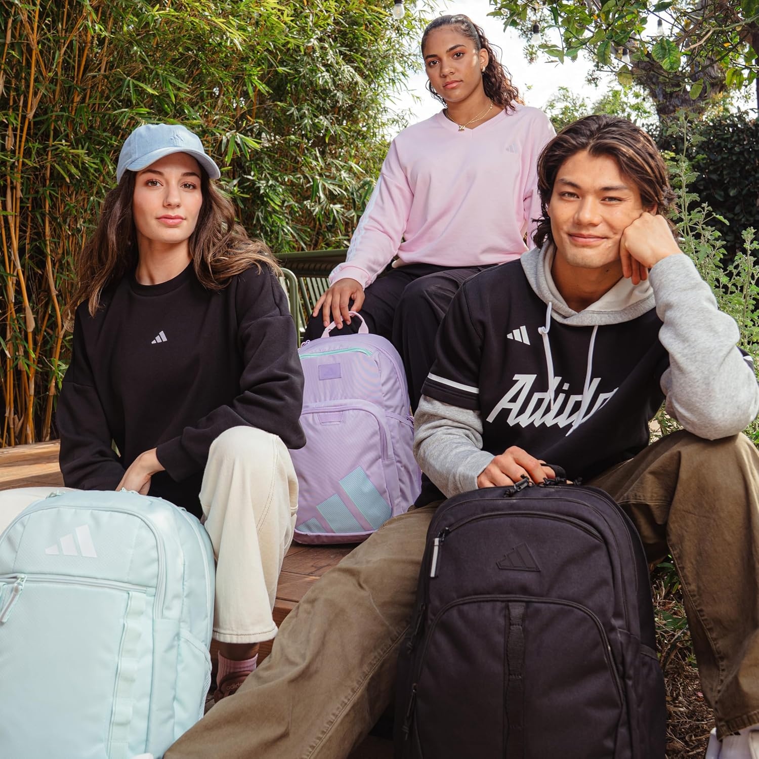 image:imageadidas Saturday Tote Backpack Versatile Bag with Hand amp Shoulder Straps 23LGlow Blue