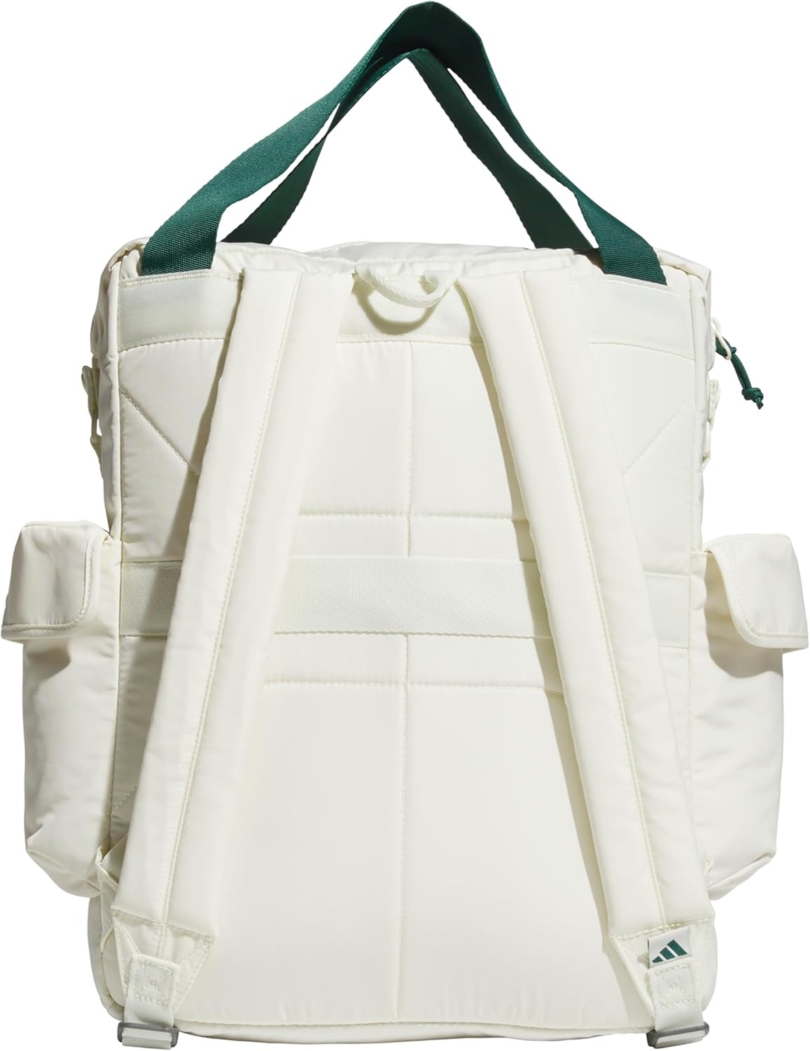 image:imageadidas Saturday Tote Backpack Versatile Bag with Hand amp Shoulder Straps 23LIvory WhiteCollegiate Green