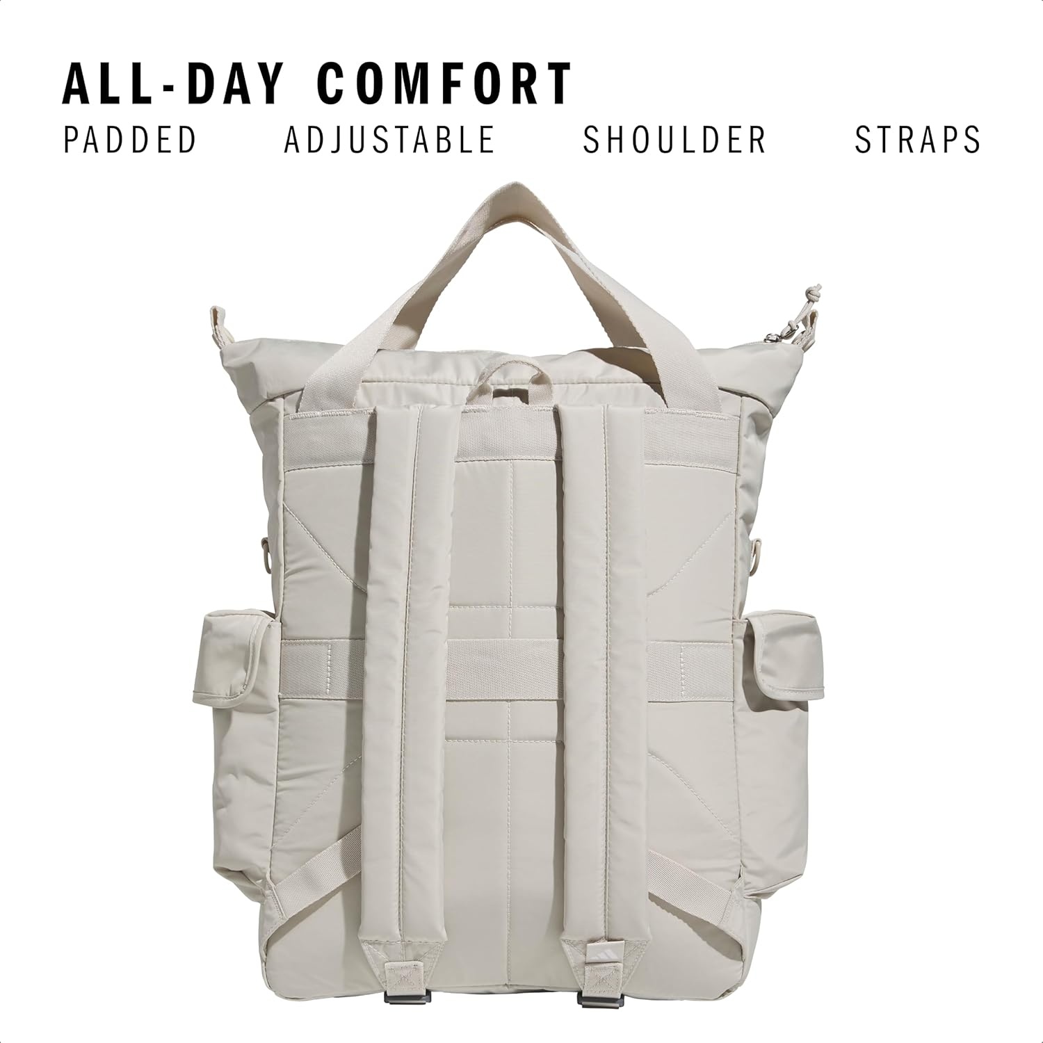 image:imageadidas Saturday Tote Backpack Versatile Bag with Hand amp Shoulder Straps 23LWonder Alumina Grey