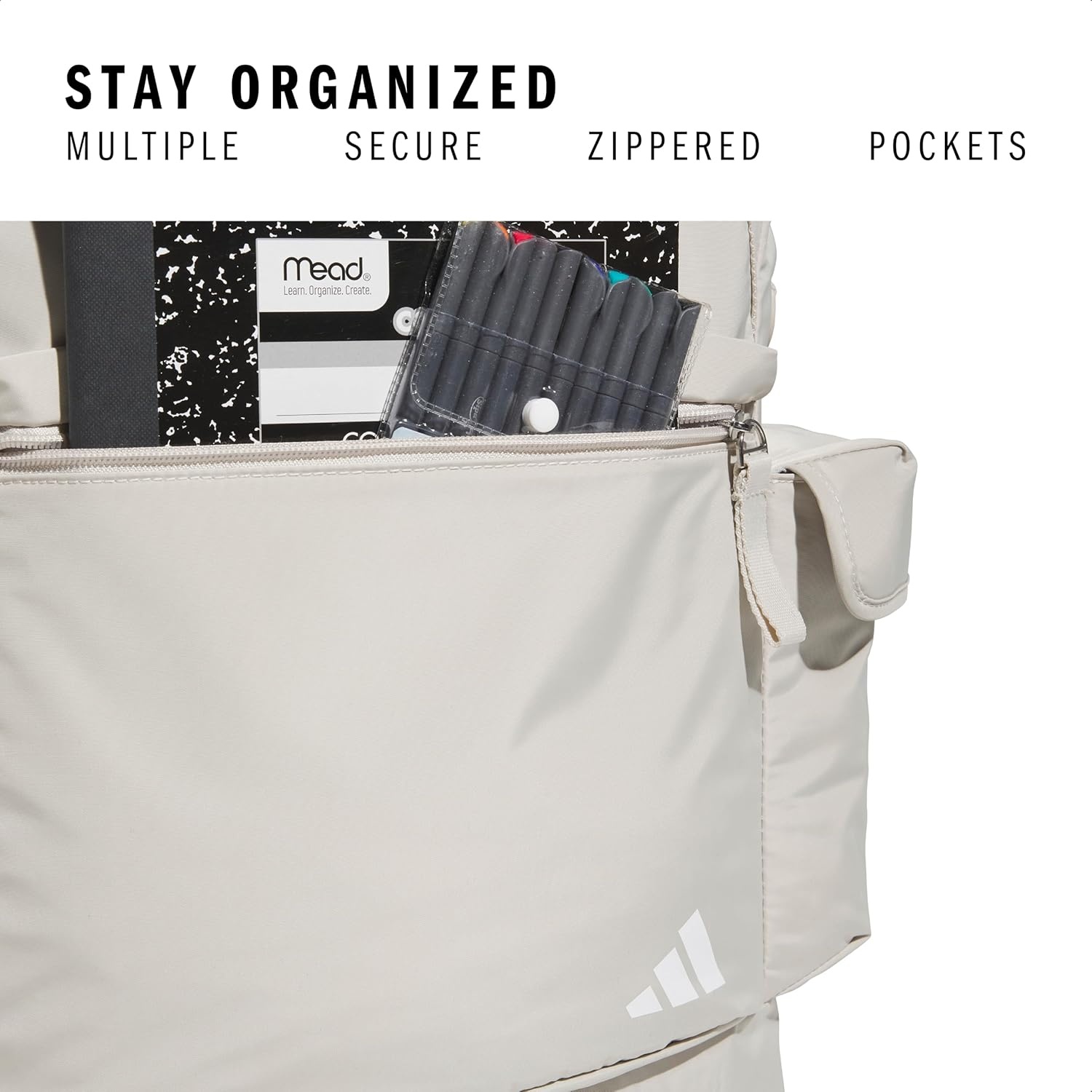 image:imageadidas Saturday Tote Backpack Versatile Bag with Hand amp Shoulder Straps 23LWonder Alumina Grey