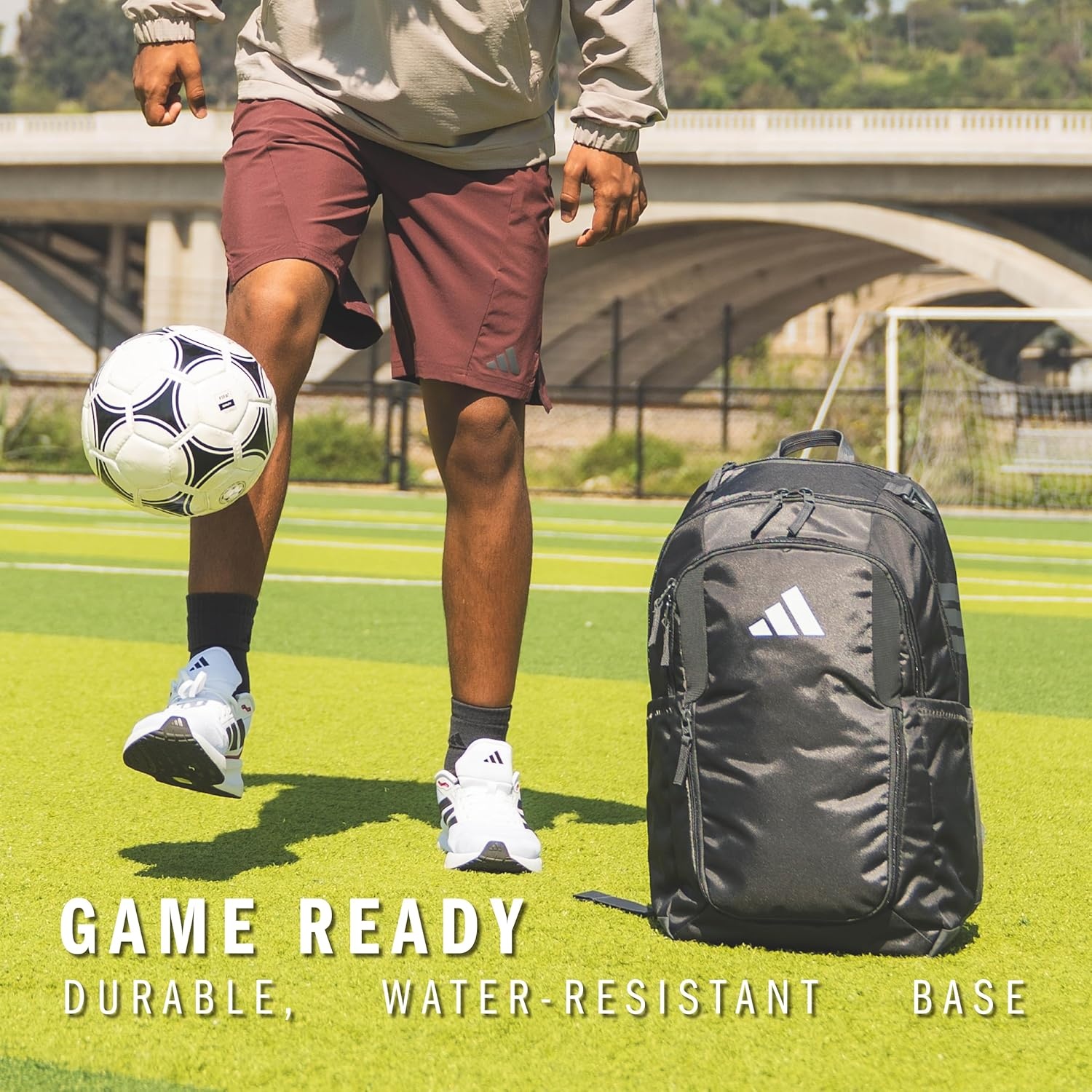 image:imageadidas Stadium 4 Soccer Backpack Team Sports Bag with Ball Pocket 36LDark Green30