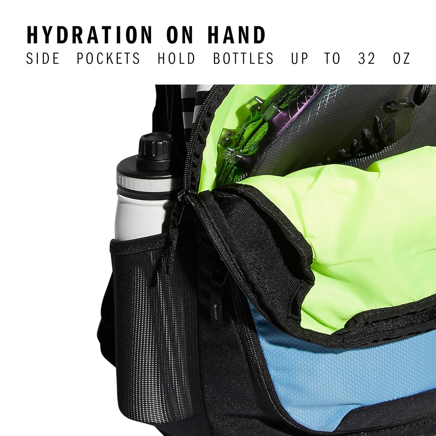 image:imageadidas Stadium 4 Soccer Backpack Team Sports Bag with Ball Pocket 36LLight Blue30