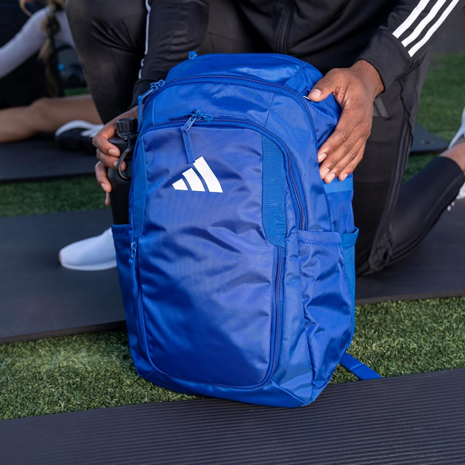 image:imageadidas Stadium 4 Soccer Backpack Team Sports Bag with Ball Pocket 36LLight Grey