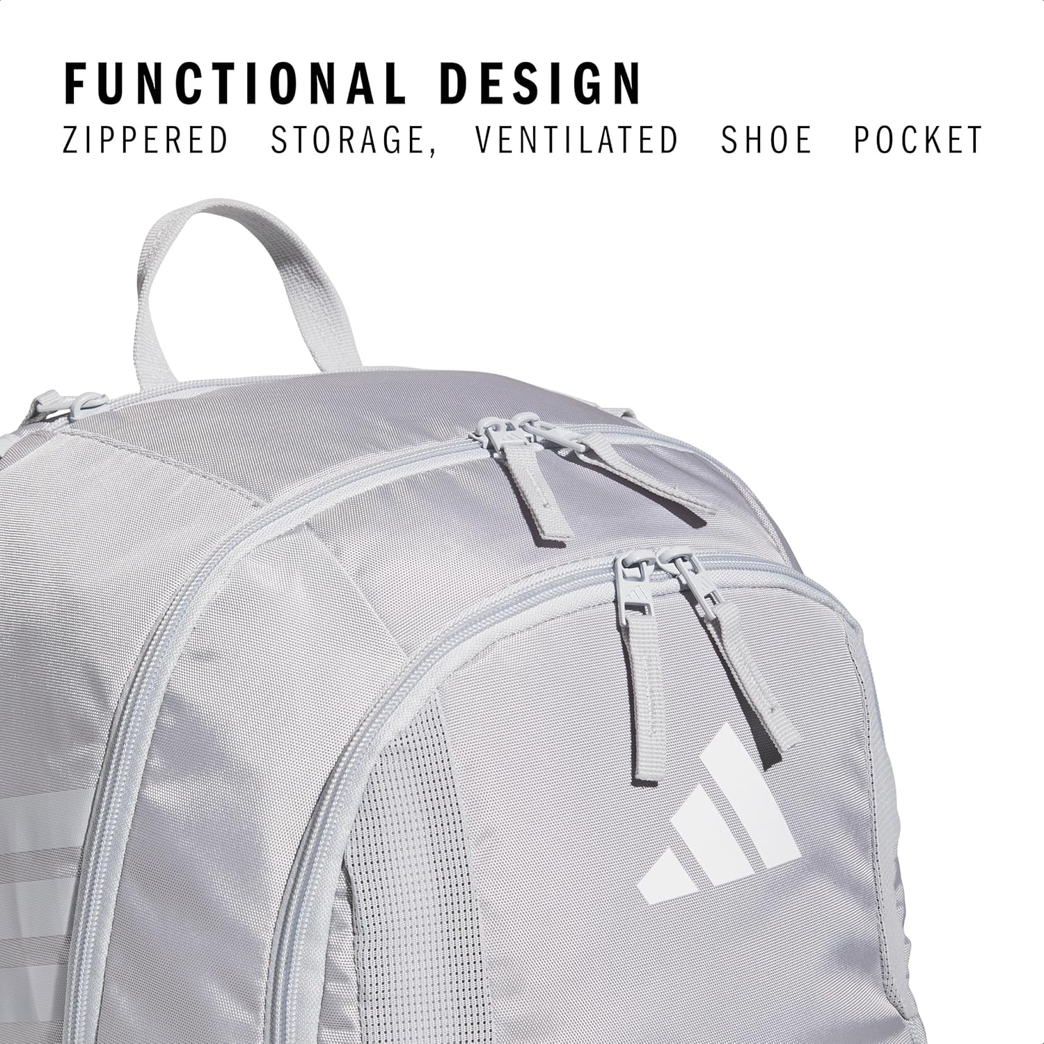 image:imageadidas Stadium 4 Soccer Backpack Team Sports Bag with Ball Pocket 36LLight Grey