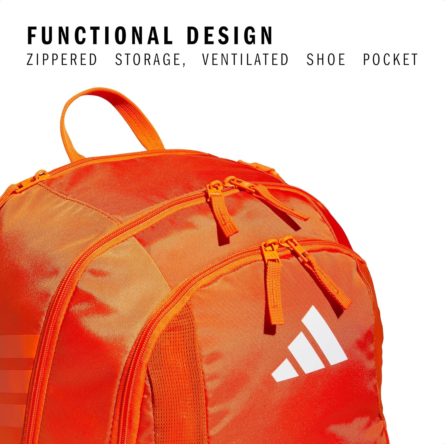 image:imageadidas Stadium 4 Soccer Backpack Team Sports Bag with Ball Pocket 36LOrange