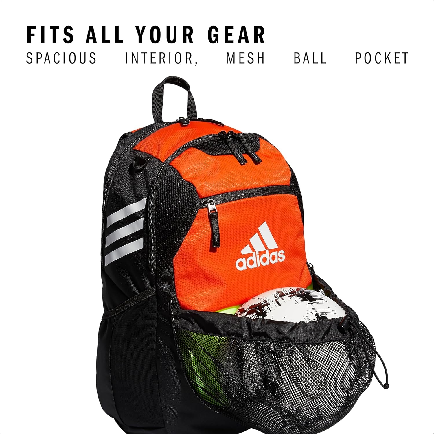 image:imageadidas Stadium 4 Soccer Backpack Team Sports Bag with Ball Pocket 36LOrange30
