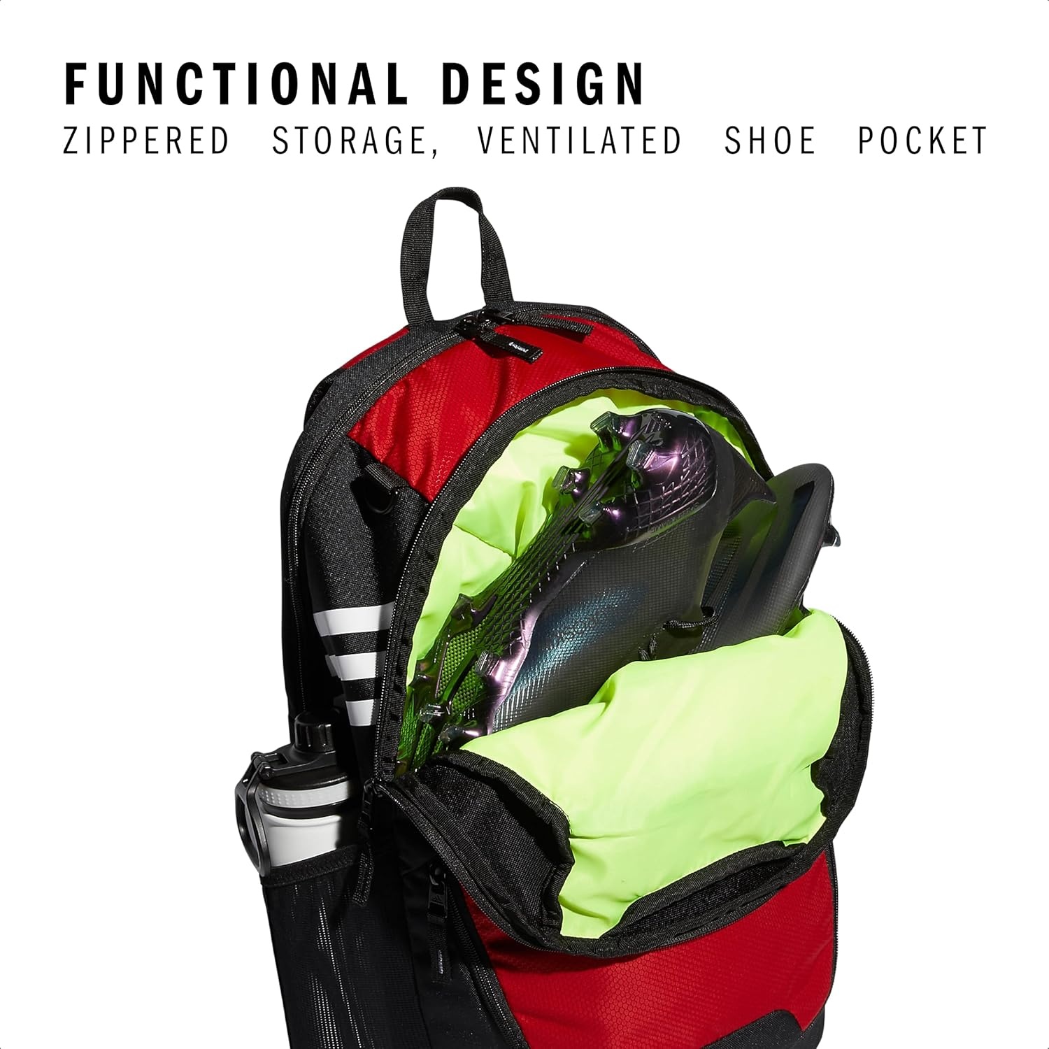 image:imageadidas Stadium 4 Soccer Backpack Team Sports Bag with Ball Pocket 36LPower Red30