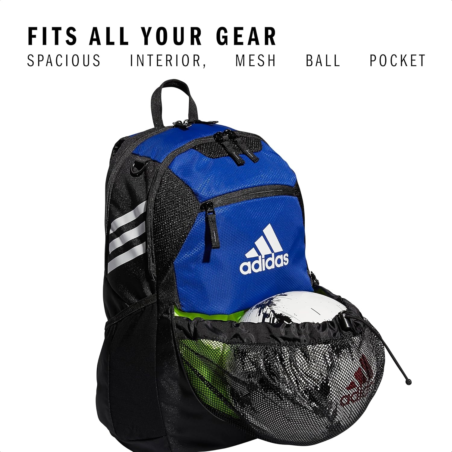 image:imageadidas Stadium 4 Soccer Backpack Team Sports Bag with Ball Pocket 36LRoyal Blue30