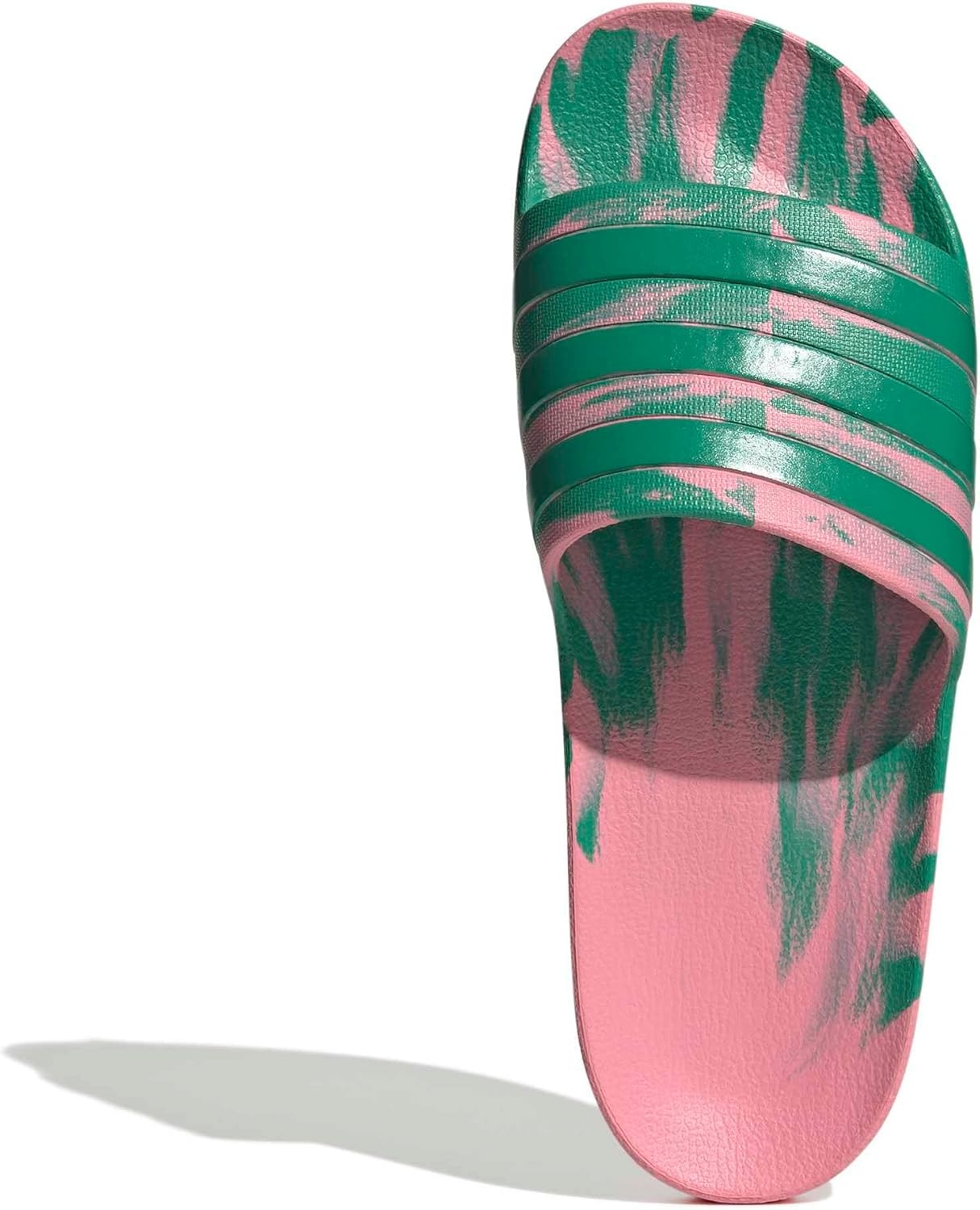 image:imageadidas Unisex Adult Adilette Aqua Slide SandalBliss PinkCourt GreenCourt Green