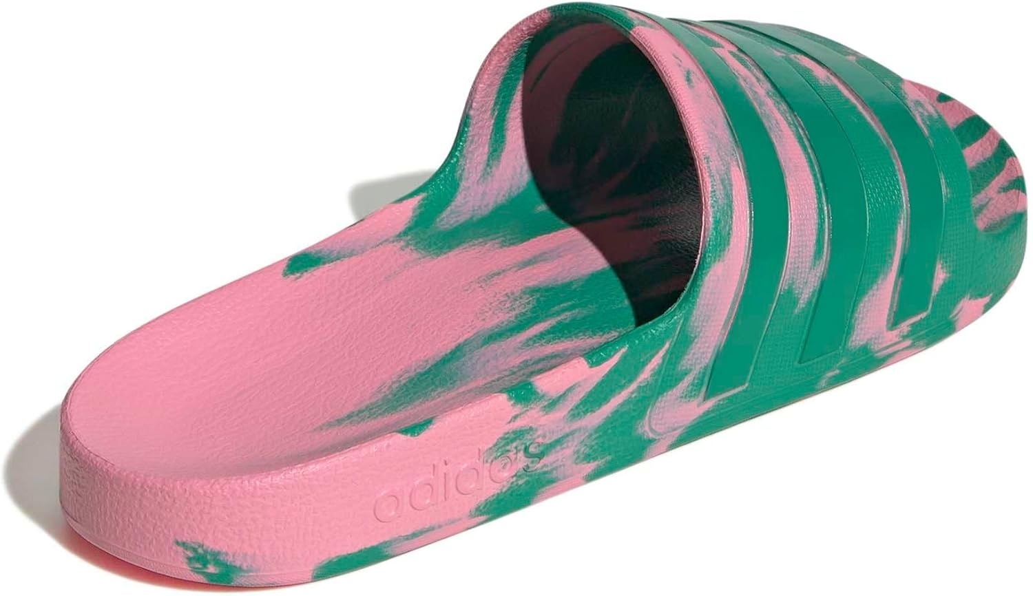 image:imageadidas Unisex Adult Adilette Aqua Slide SandalBliss PinkCourt GreenCourt Green