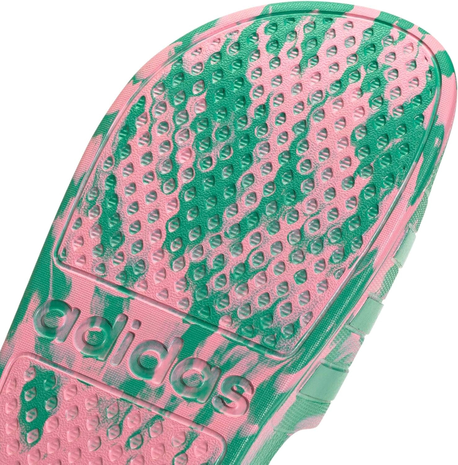 image:imageadidas Unisex Adult Adilette Aqua Slide SandalBliss PinkCourt GreenCourt Green