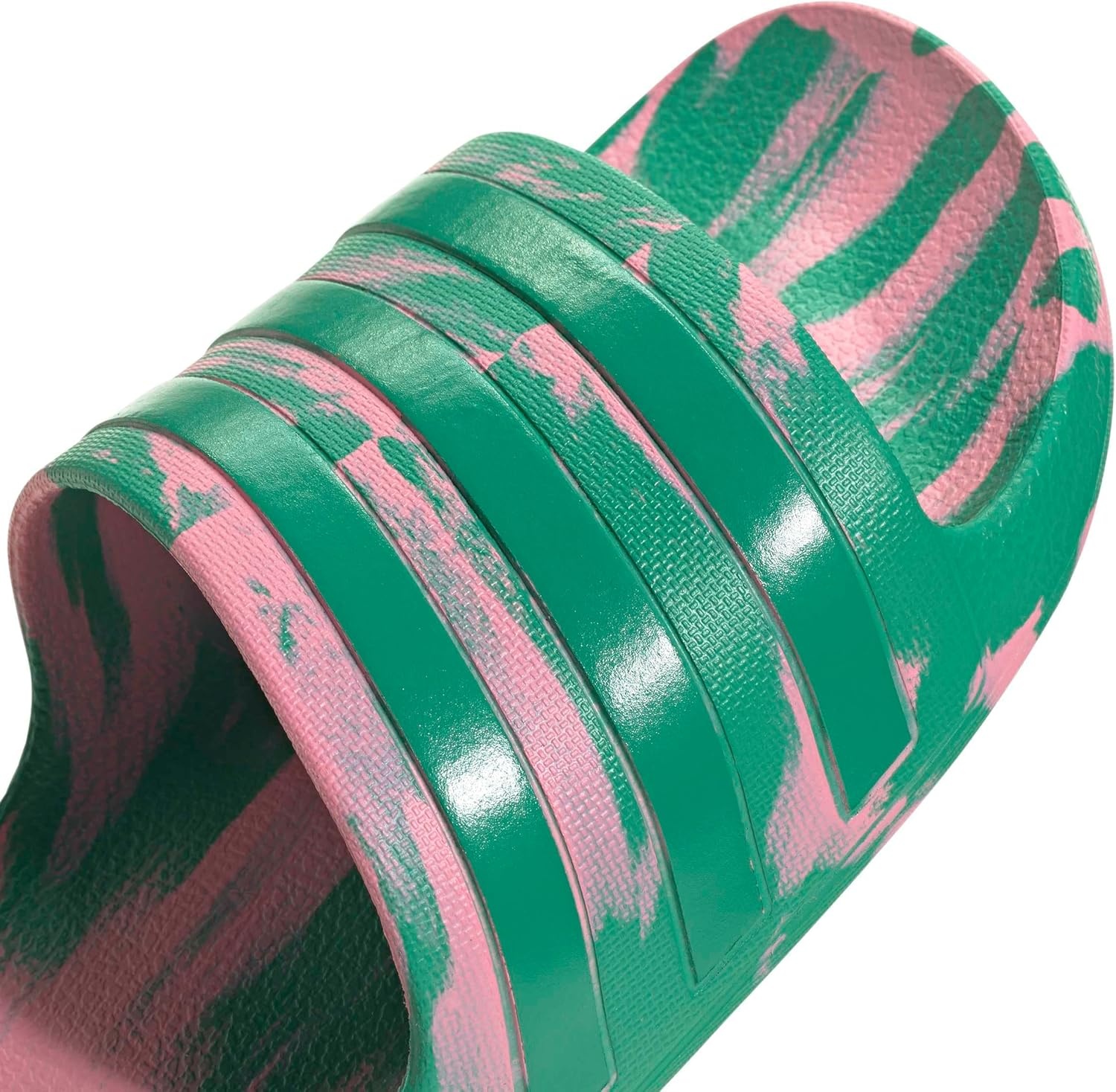 image:imageadidas Unisex Adult Adilette Aqua Slide SandalBliss PinkCourt GreenCourt Green