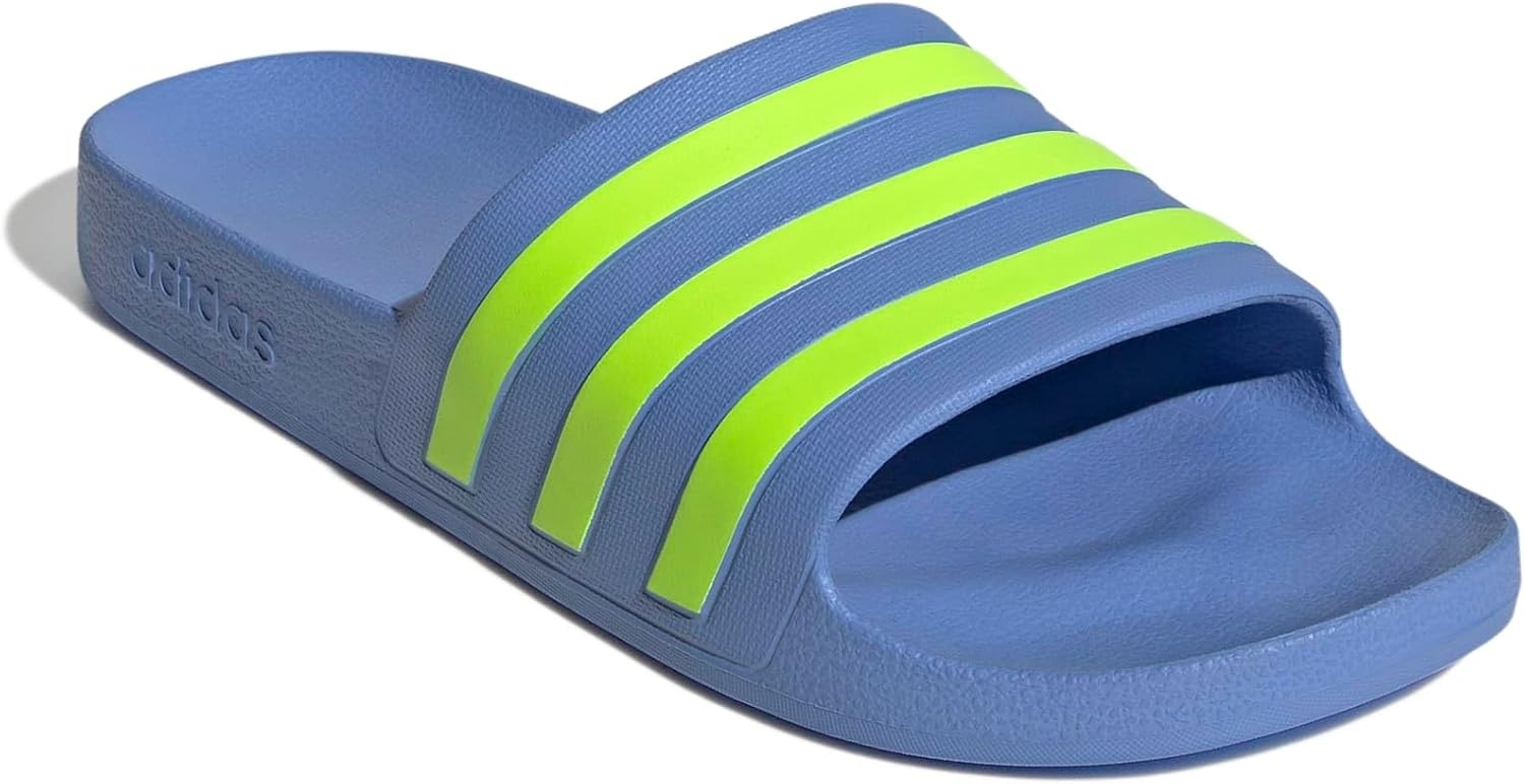image:imageadidas Unisex Adult Adilette Aqua Slide SandalBlue FusionLucid LemonBlue Fusion