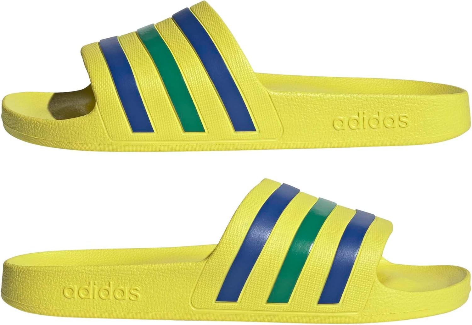 image:imageadidas Unisex Adult Adilette Aqua Slide SandalBright YellowBold BlueBold Green