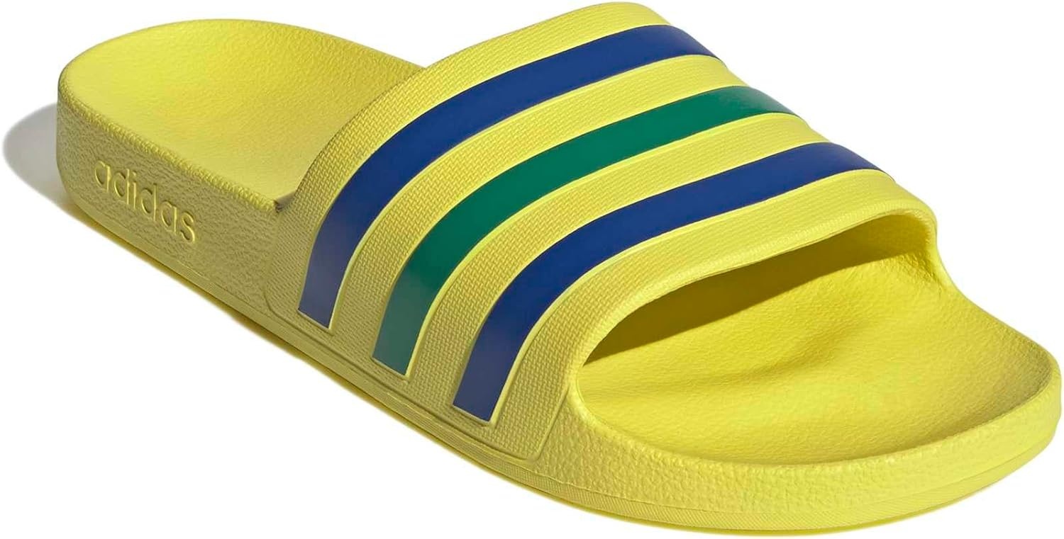 image:imageadidas Unisex Adult Adilette Aqua Slide SandalBright YellowBold BlueBold Green