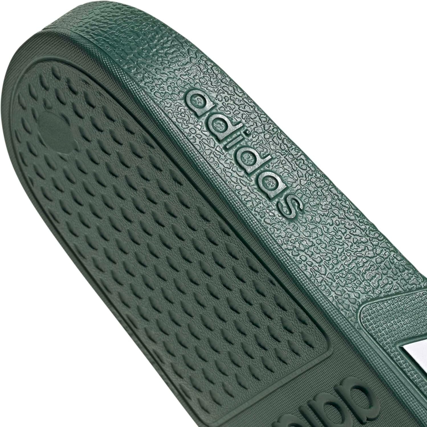 image:imageadidas Unisex Adult Adilette Aqua Slide SandalCollegiate GreenWhiteCollegiate Green
