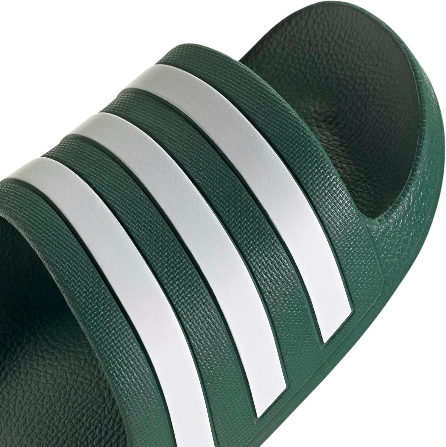 image:imageadidas Unisex Adult Adilette Aqua Slide SandalCollegiate GreenWhiteCollegiate Green