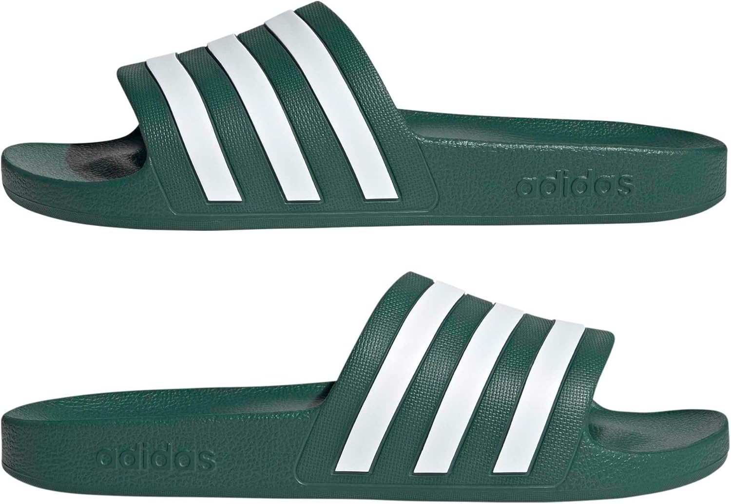 image:imageadidas Unisex Adult Adilette Aqua Slide SandalCollegiate GreenWhiteCollegiate Green