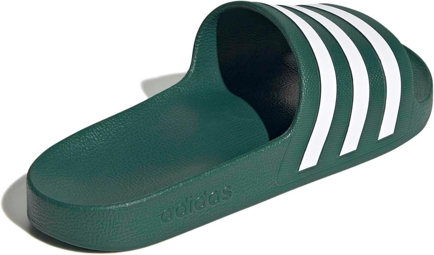 image:imageadidas Unisex Adult Adilette Aqua Slide SandalCollegiate GreenWhiteCollegiate Green