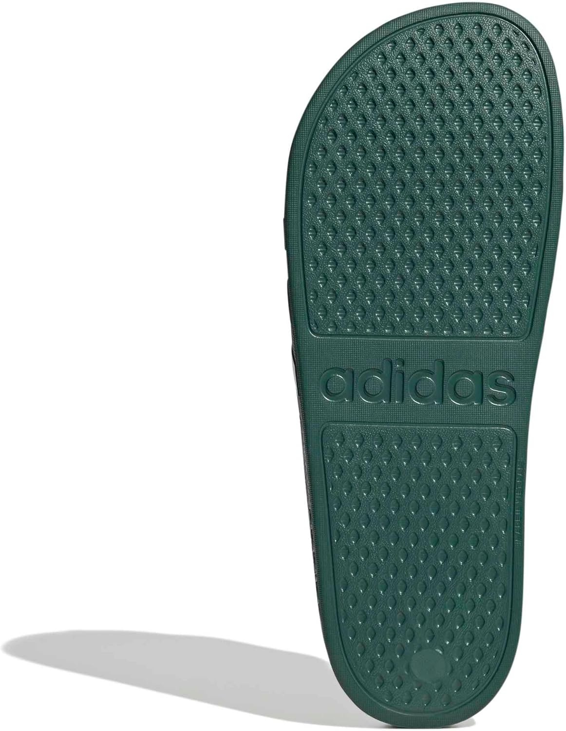 image:imageadidas Unisex Adult Adilette Aqua Slide SandalCollegiate GreenWhiteCollegiate Green