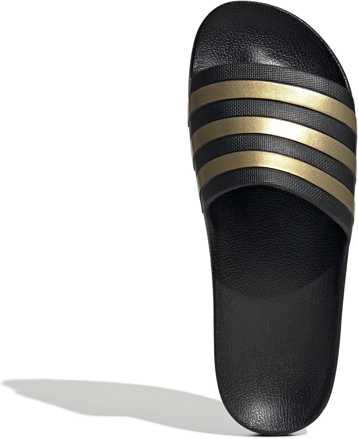 image:imageadidas Unisex Adult Adilette Aqua Slide SandalCore BlackGold MetallicCore Black