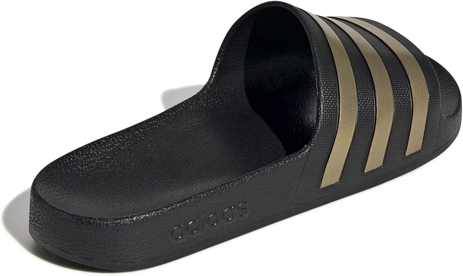 image:imageadidas Unisex Adult Adilette Aqua Slide SandalCore BlackGold MetallicCore Black