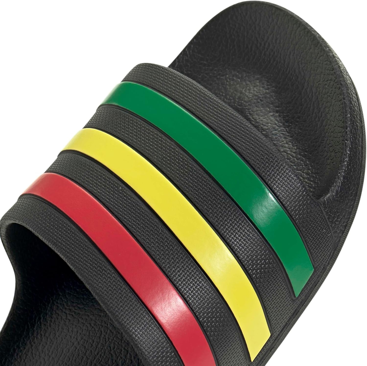 image:imageadidas Unisex Adult Adilette Aqua Slide SandalCore BlackGreenPure Ruby